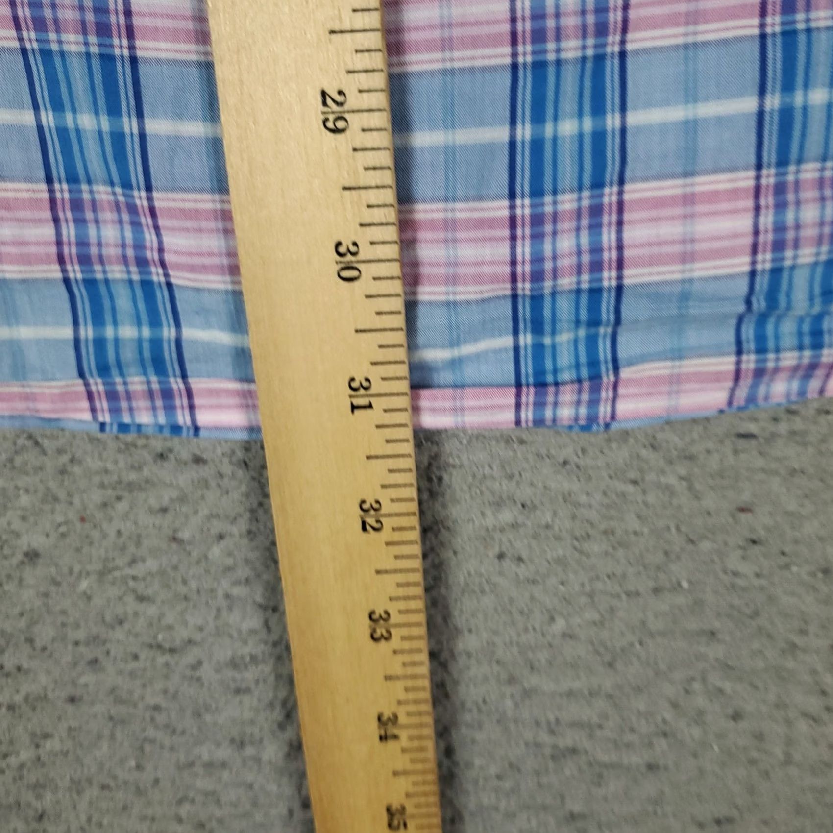 Peter Millar Peter Millar Shirt Mens Large Pink Blue Plaid Button Up Long Sleeve Size US L / EU 52-54 / 3 - 4 Thumbnail