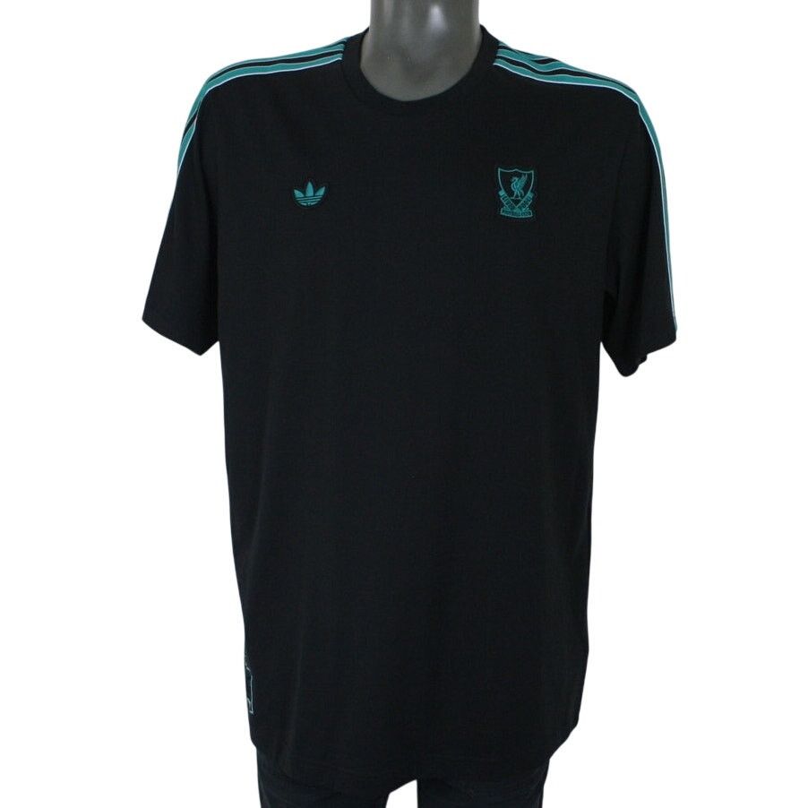 Adidas NWT Adidas Liverpool FC Terrace Icons Black Throwback Jersey Size US L / EU 52-54 / 3 - 1 Thumbnail