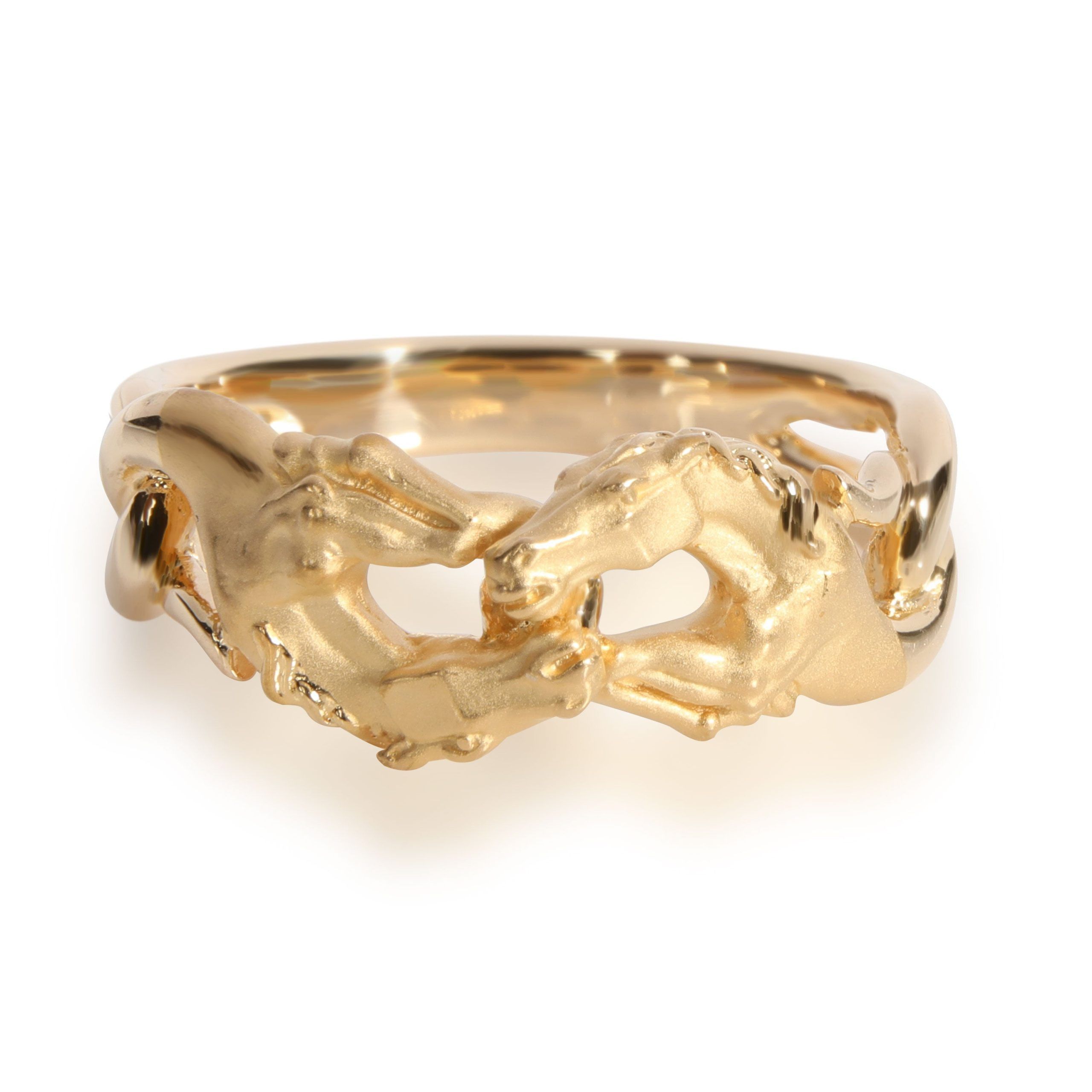 Carrera y Carrera Double Horse Band in 18K Yellow Gold