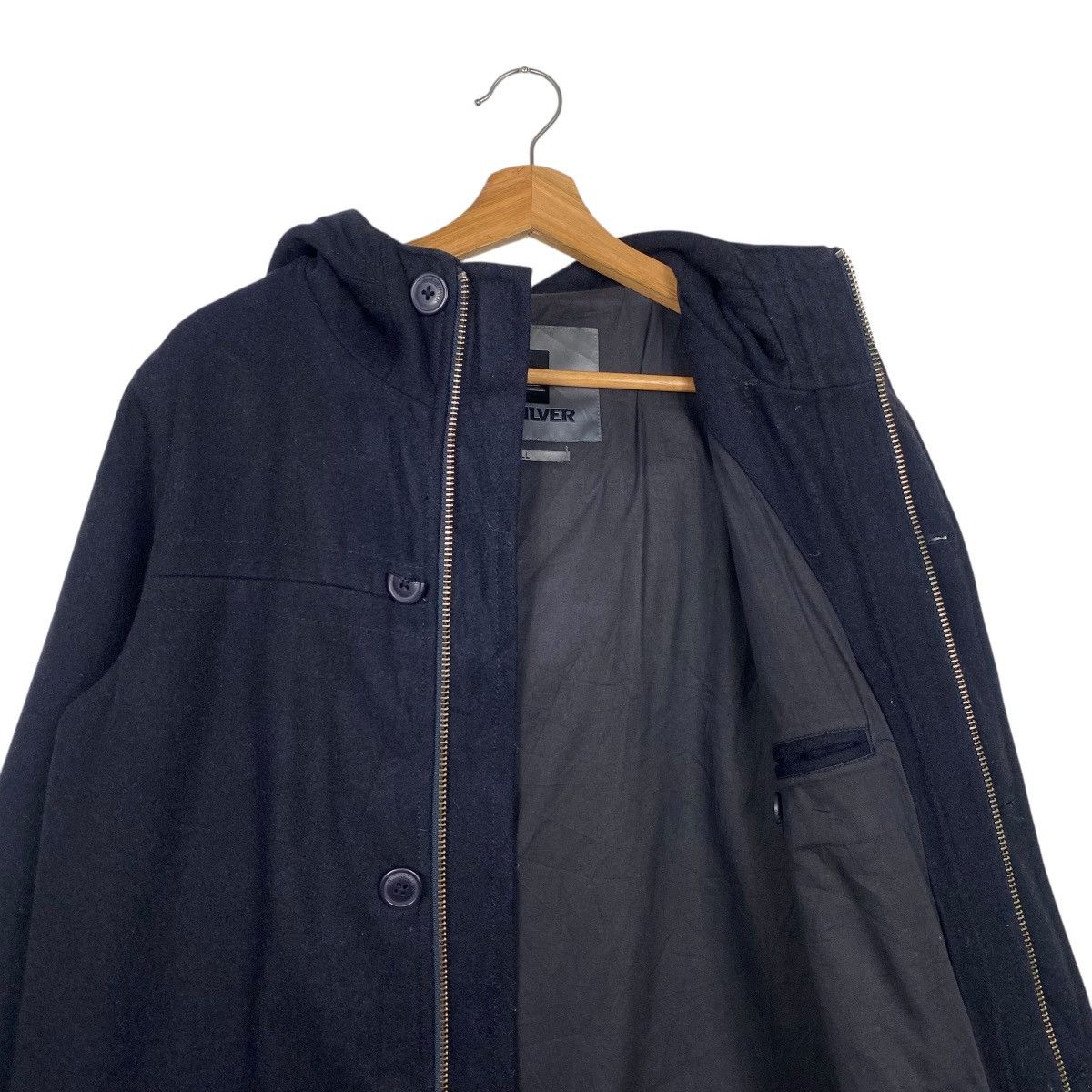 Quiksilver Quiksilver duffle wool long jacket hoodie Size US S / EU 44-46 / 1 - 11 Thumbnail