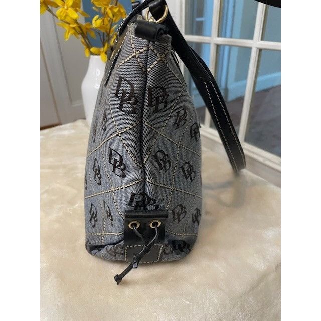 Dooney & Bourke Vintage Dooney & Bourke Denim Canvas Tote Bag Logo Monogram Size ONE SIZE - 6 Thumbnail