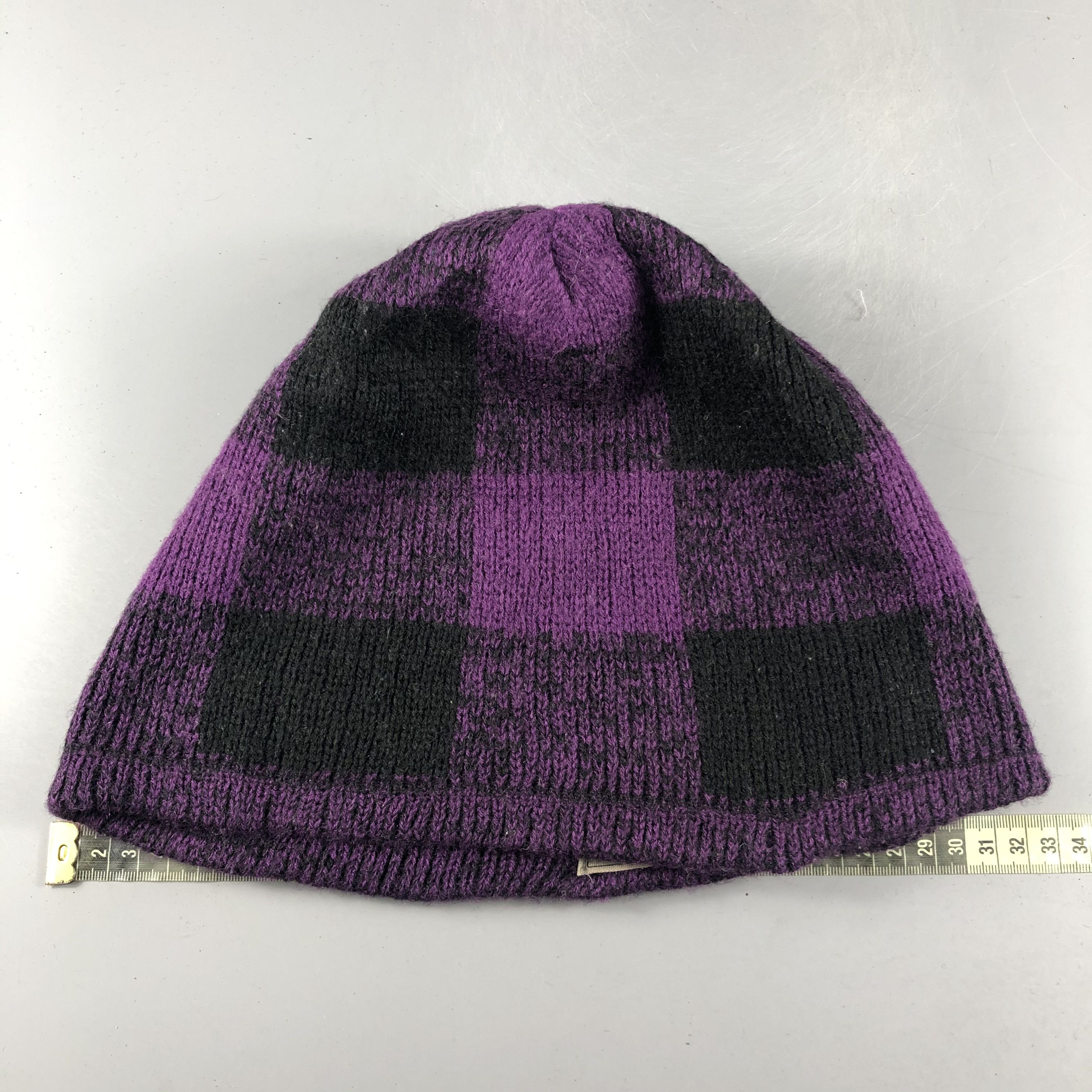 Japanese Brand × Vintage Stunna Checker Beanie Snow Hat Snow Cap -D057 Size ONE SIZE - 3 Thumbnail