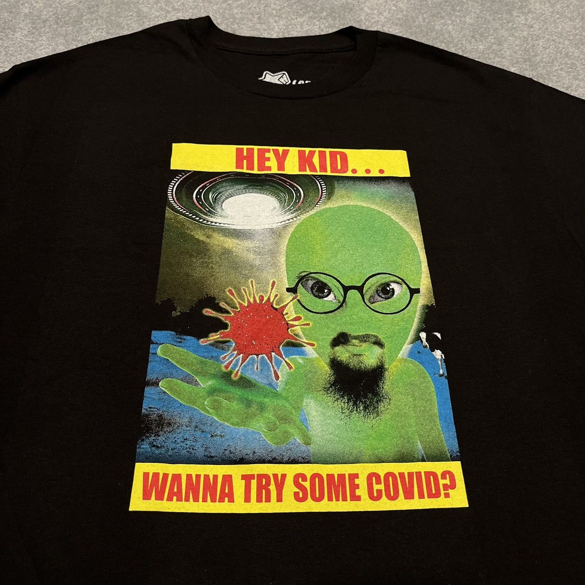 Other Sam Hyde Cash Star Hey Kid Wanna Try Some Covid Logo T Shirt Size US L / EU 52-54 / 3 - 3 Thumbnail