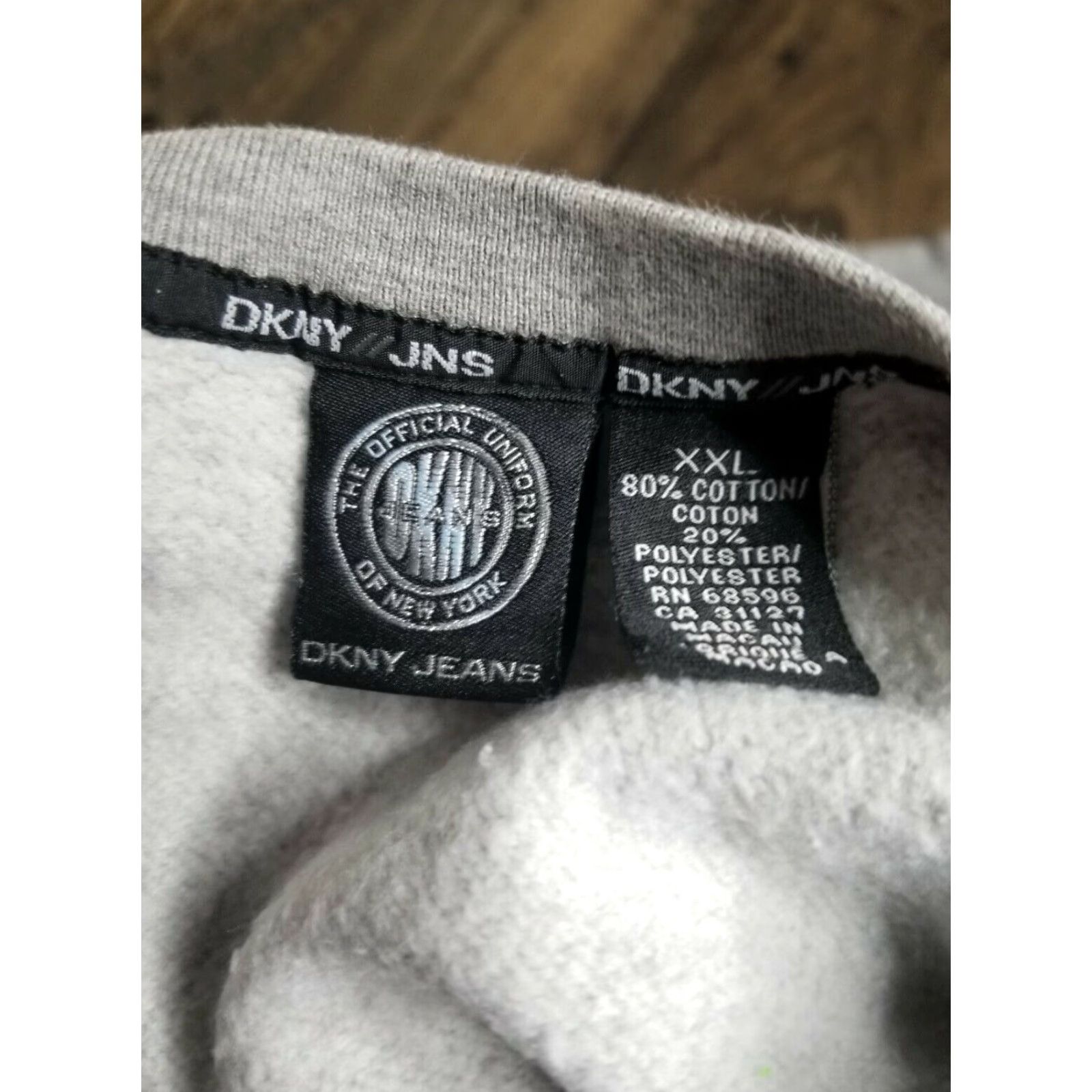 DKNY VINTAGE DKNY Pullover Sweatshirt Mens XXL Heavyweight Gray Spellout 90s Size US XXL / EU 58 / 5 - 3 Thumbnail