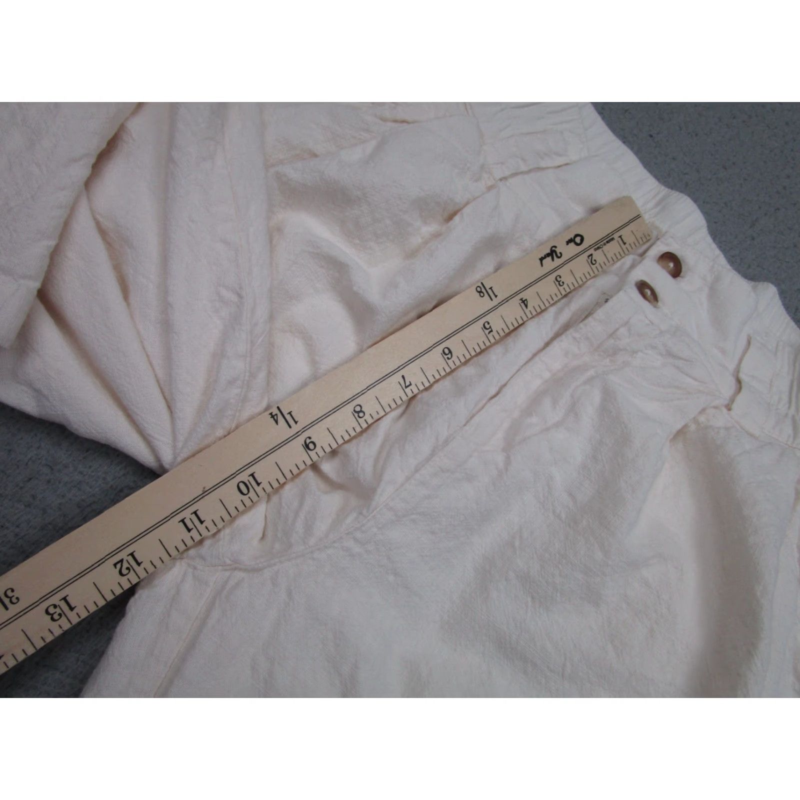 Urban Outfitters VINTAGE Urban Outfitters Pants Womens XS Ivory Cream Linen Coastal Beach Clean Resort Size 26" / US 2 / IT 38 - 7 Thumbnail