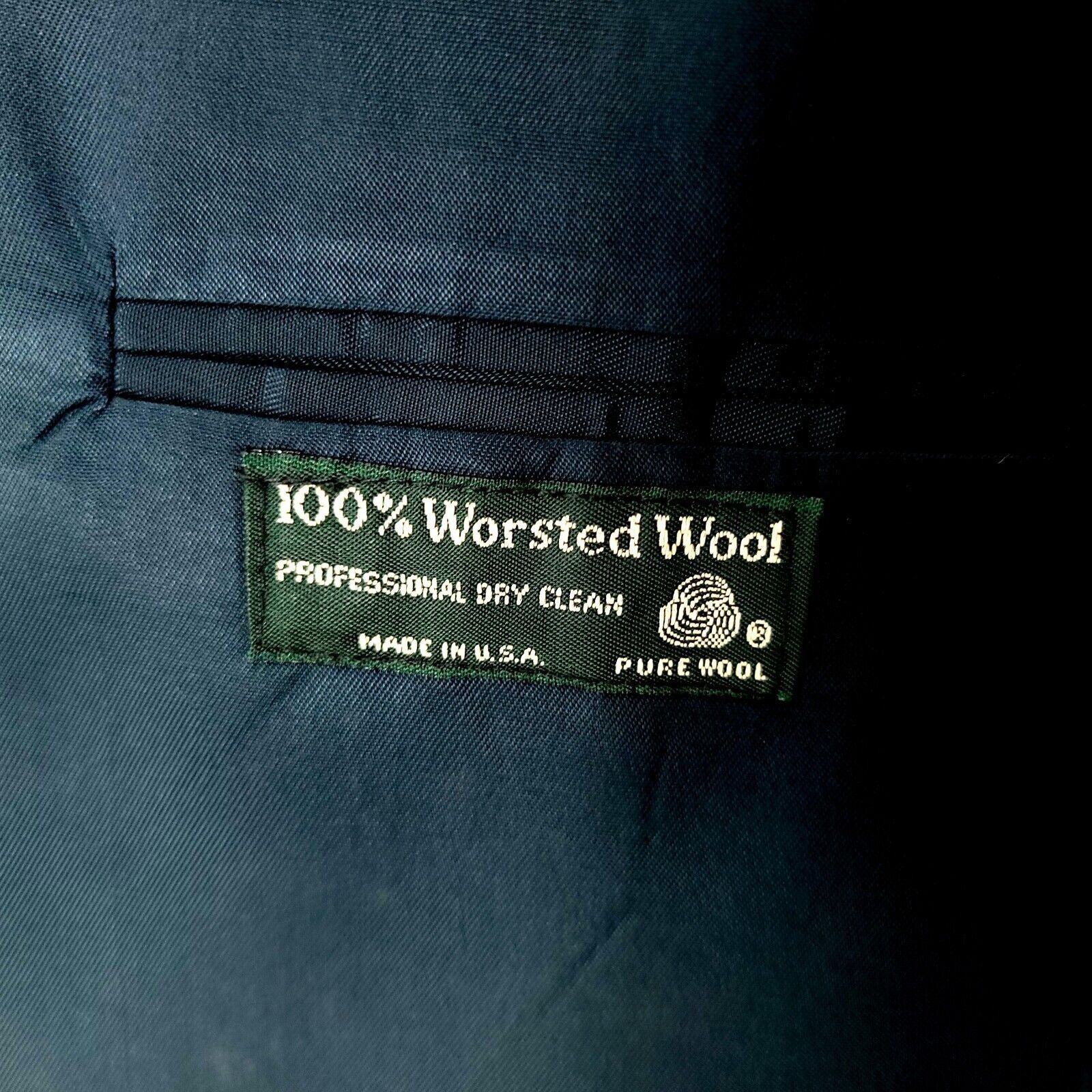 Vintage Tailors Row Deansgate Worsted Wool 2 Gold Button Blazer 44L Size 44L - 9 Thumbnail