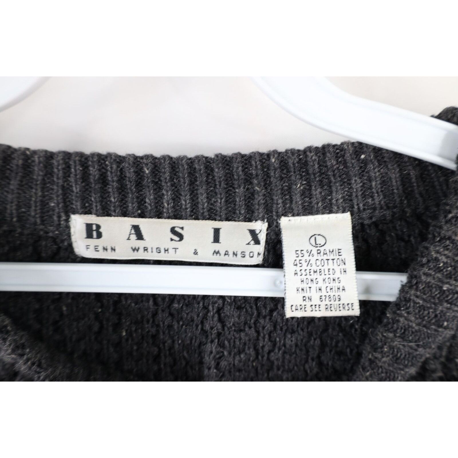 Vintage Vintage 90s Streetwear Blank Ribbed Knit Boxy Fit Sweater Size US L / EU 52-54 / 3 - 5 Thumbnail