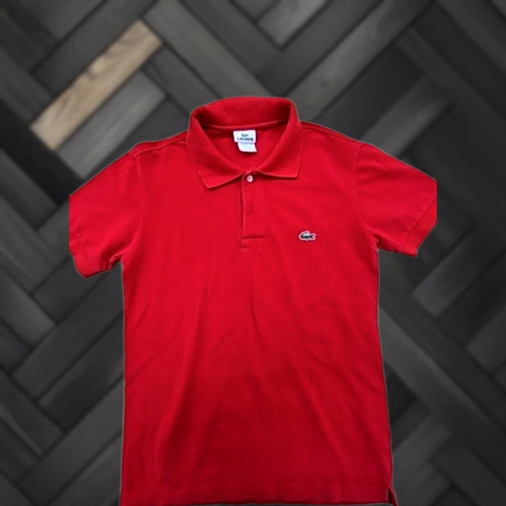 Lacoste Lacoste Red Cotton Short Sleeve Polo Shirt Regular Mens Shirt M Size US M / EU 48-50 / 2 - 1 Thumbnail
