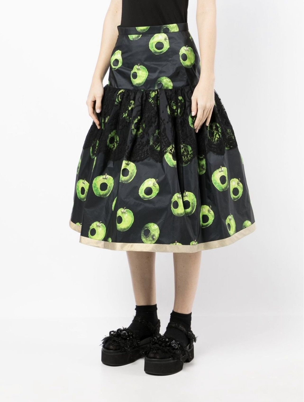 Undercover UNDERCOVER Apple Print A-Line Skirt Size 27" / US 4 / IT 40 - 5 Thumbnail