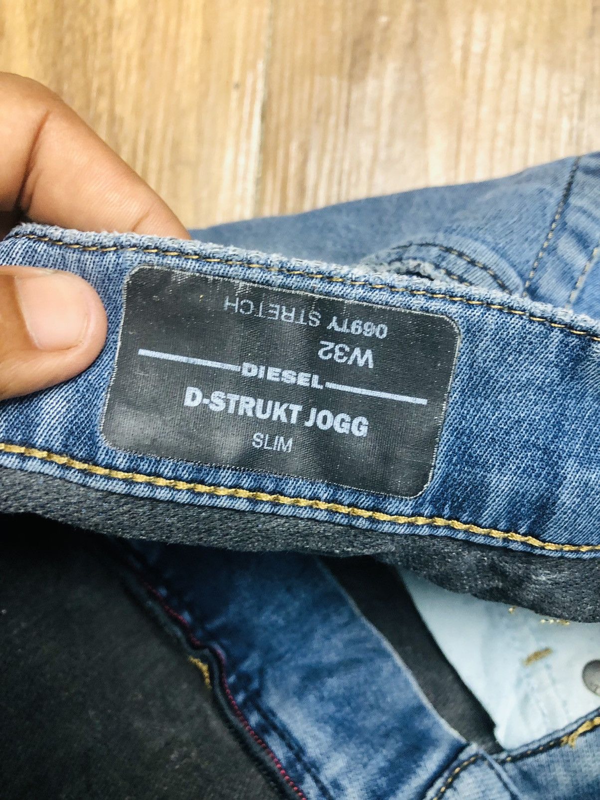 Diesel DIESEL Blue Distressed Patchwork Jeans Slim Fit (40) Size US 32 / EU 48 - 10 Thumbnail