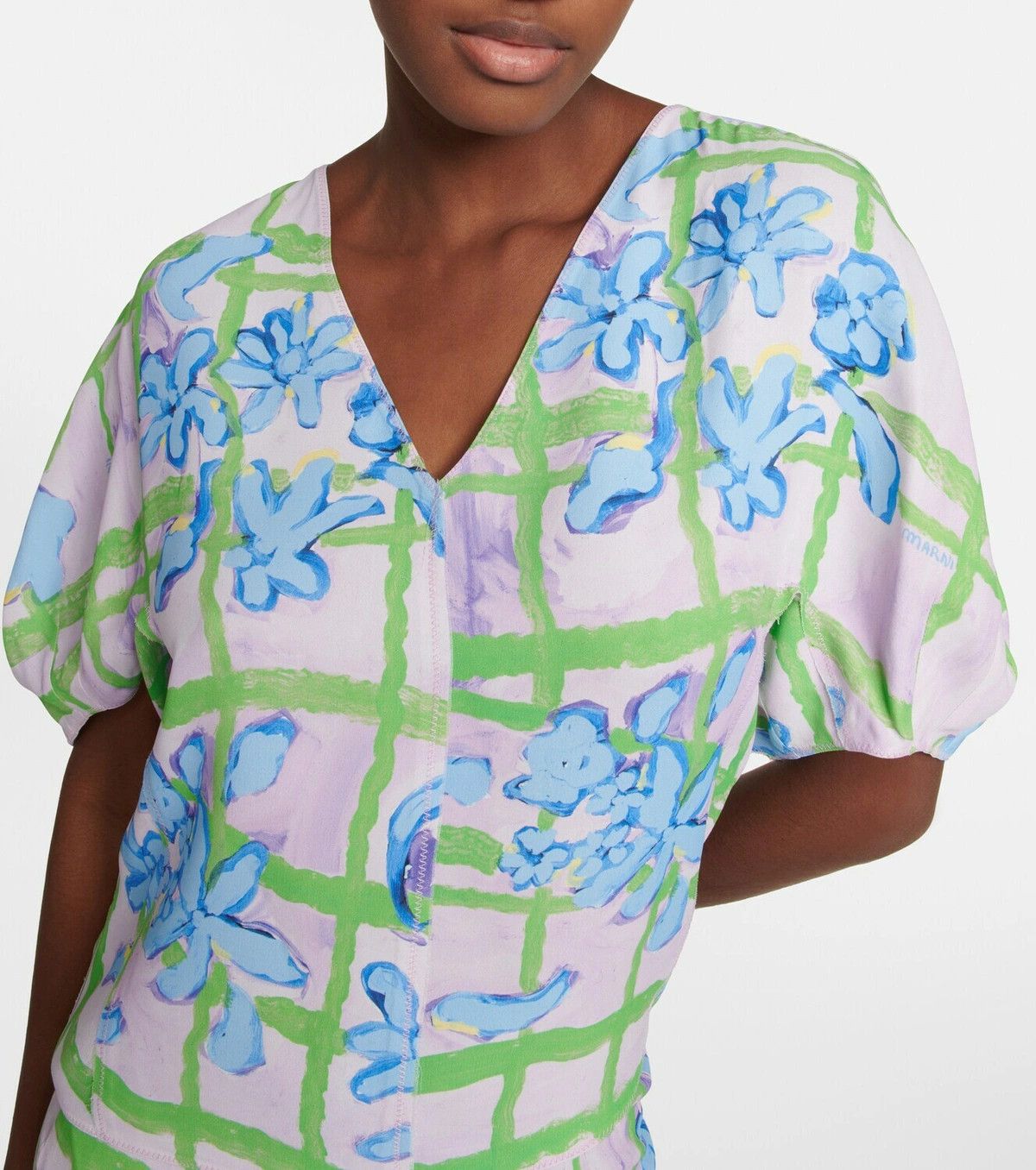 Marni o1y1125 Blouse in Multicolor Size M / US 6-8 / IT 42-44 - 2 Thumbnail