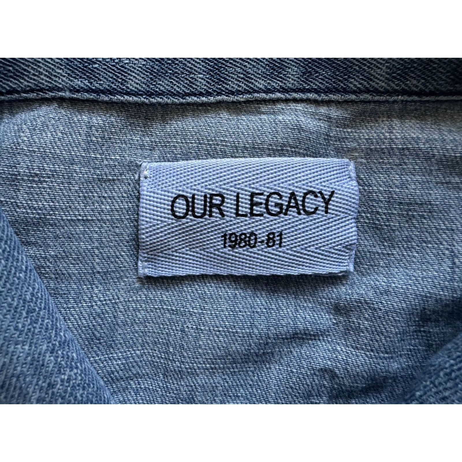 Our Legacy Vintage Our Legacy Jean Jacket Overshirt Size US L / EU 52-54 / 3 - 3 Thumbnail