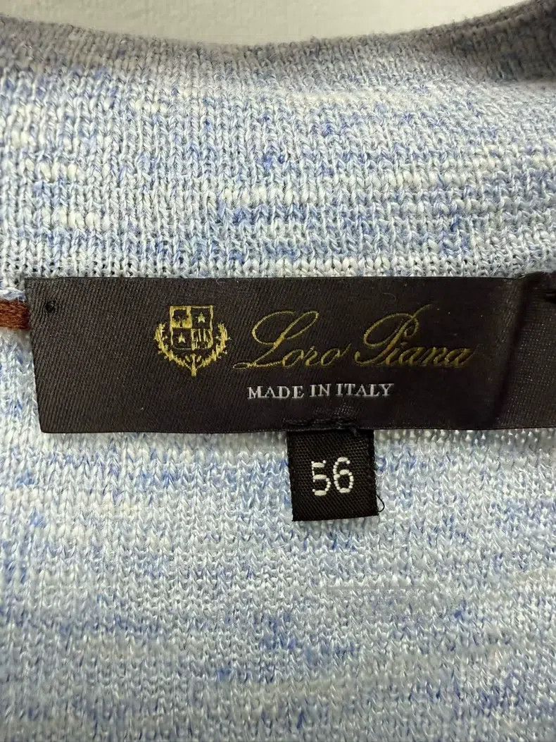 Loro Piana Loro Piana Smog blue linen bamboo-texture polo short-sleev Size US XL / EU 56 / 4 - 5 Thumbnail