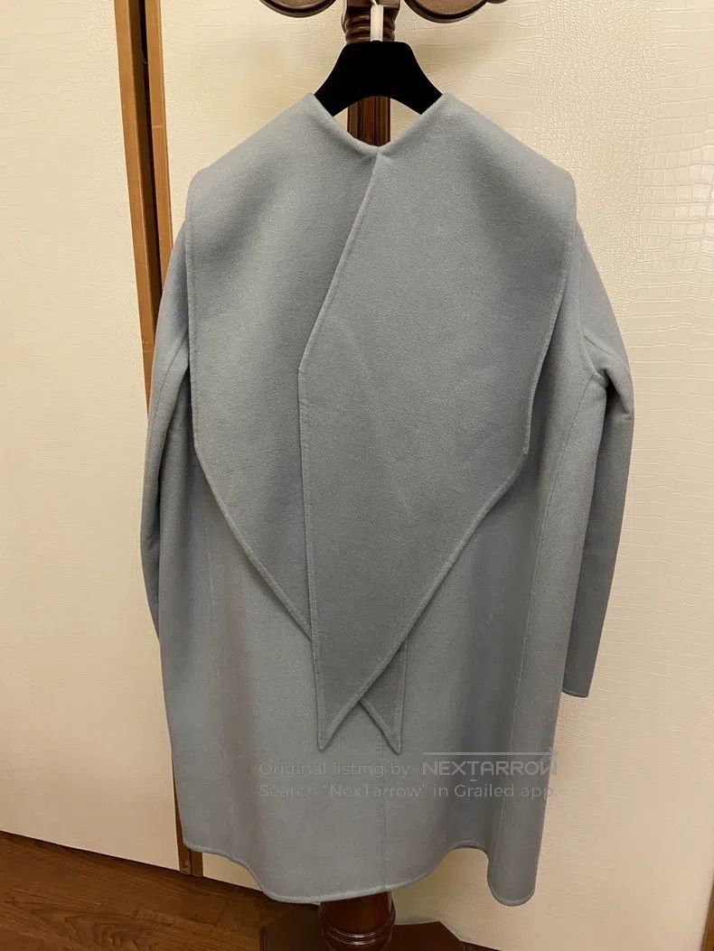 Hermes Hermes Classic Coat, Mist Blue Mid-Length Size XS / US 0-2 / IT 36-38 - 2 Thumbnail