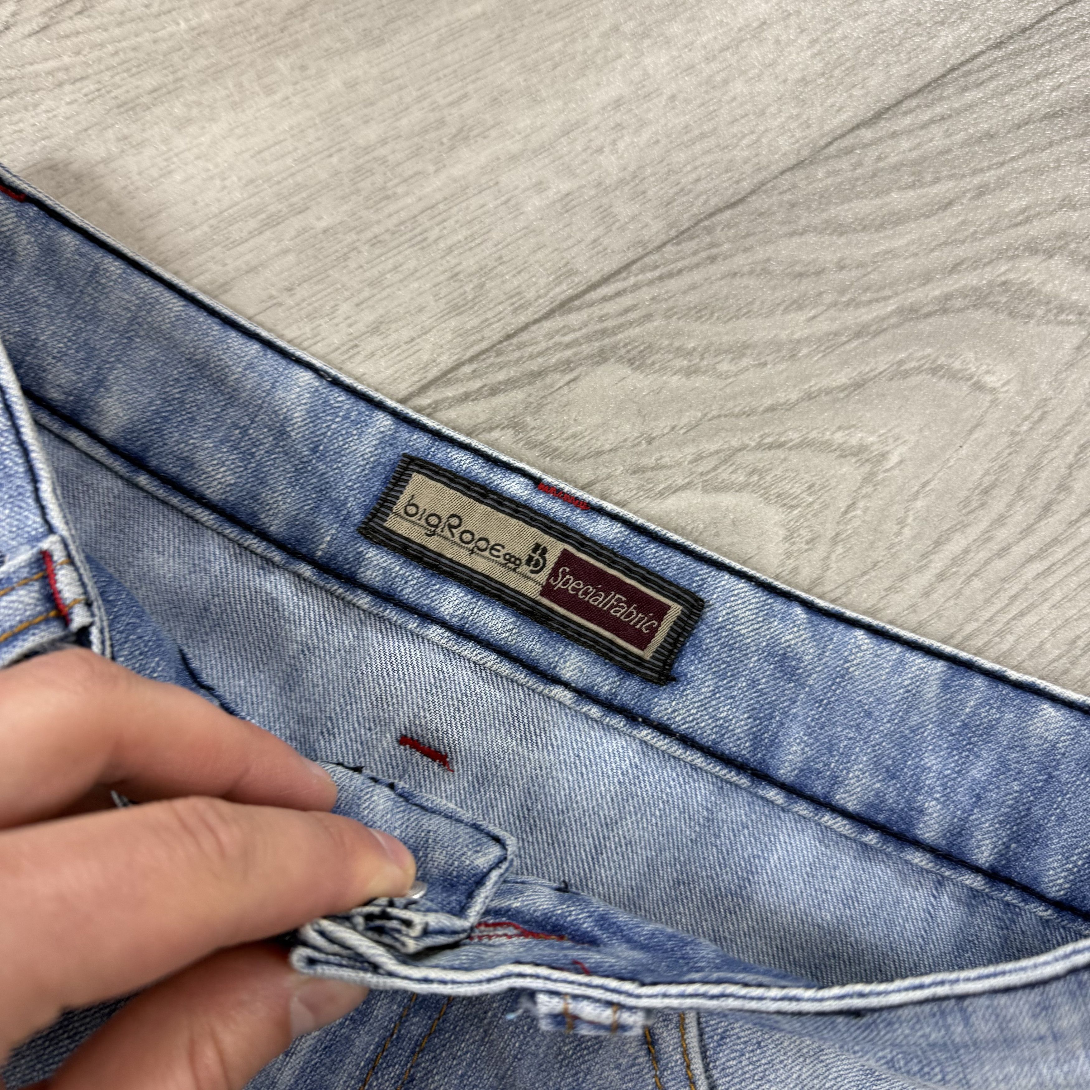 Vintage Vintage Y2K Avant-Garde Graphic Denim Mini Skirt XS Size 24" / US 00 / IT 34 - 9 Thumbnail