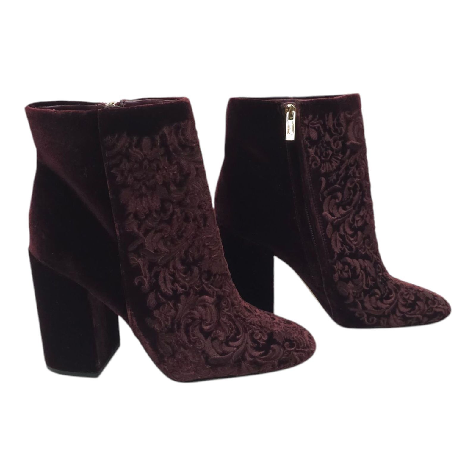 Jessica Simpson Jessica Simpson Wovella Velvet Embroidered Ankle Boots Women Size US 9 / IT 39 - 13 Thumbnail