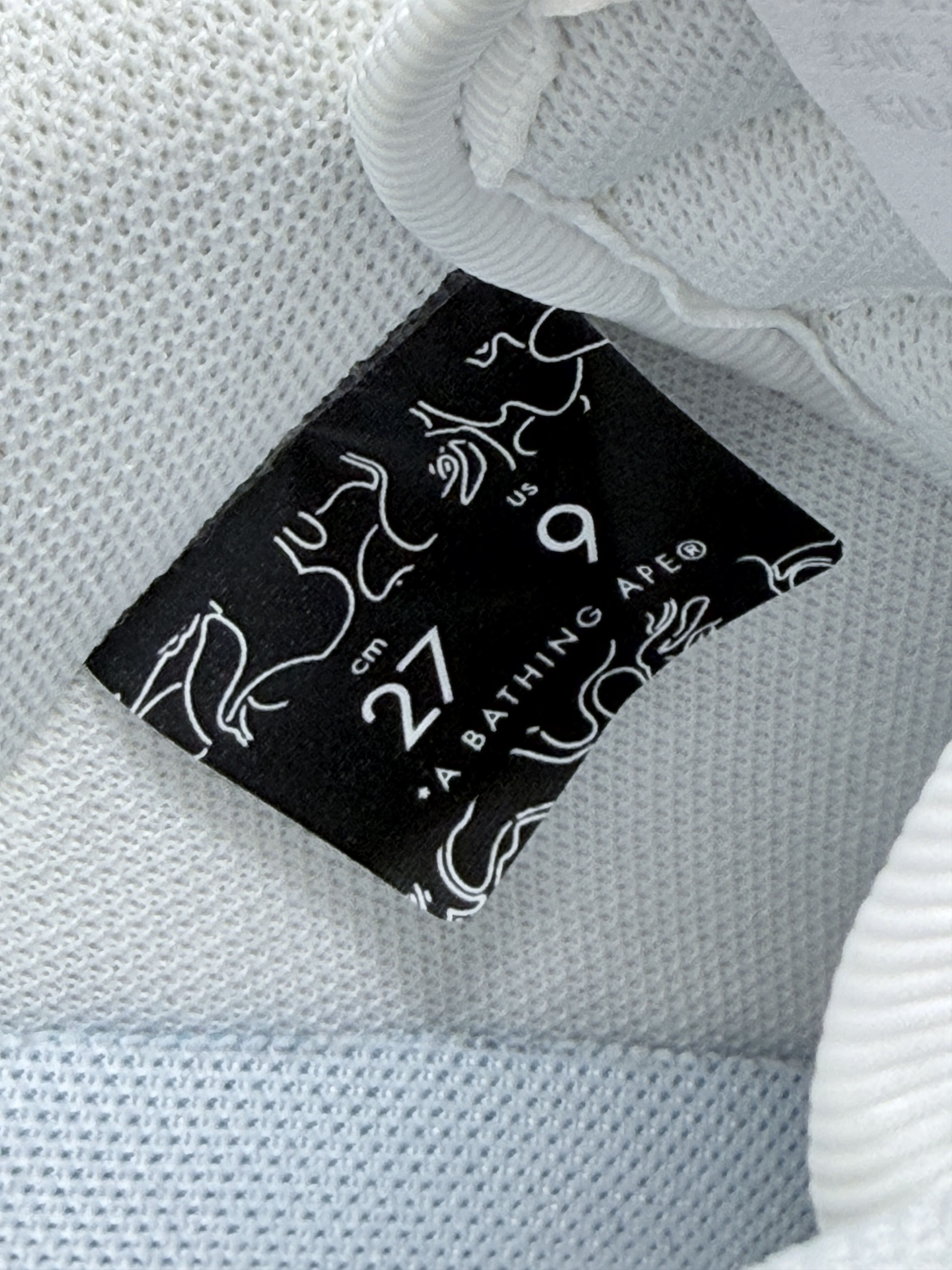 Bape × JJJJound JJJJound Bapesta OG Low White Gray Size US 9 / EU 42 - 9 Thumbnail