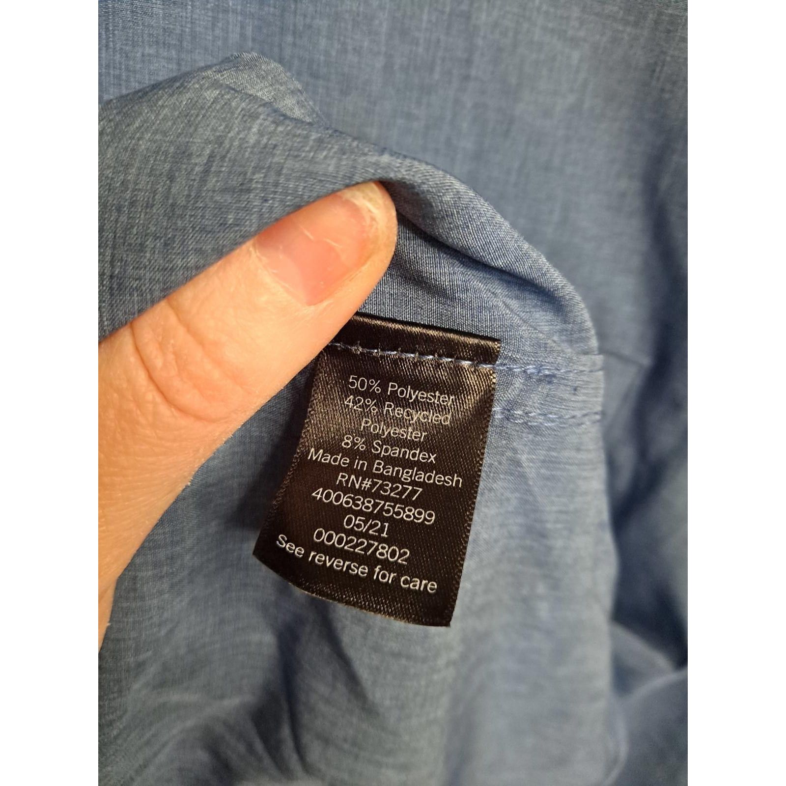 Other FLX Button Up Blue Long Sleeve Shirt Size Large Size US L / EU 52-54 / 3 - 4 Thumbnail