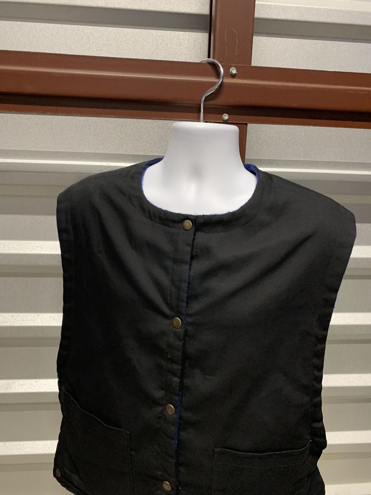 Vintage Reversible snap button Vest Size US L / EU 52-54 / 3 - 9 Thumbnail