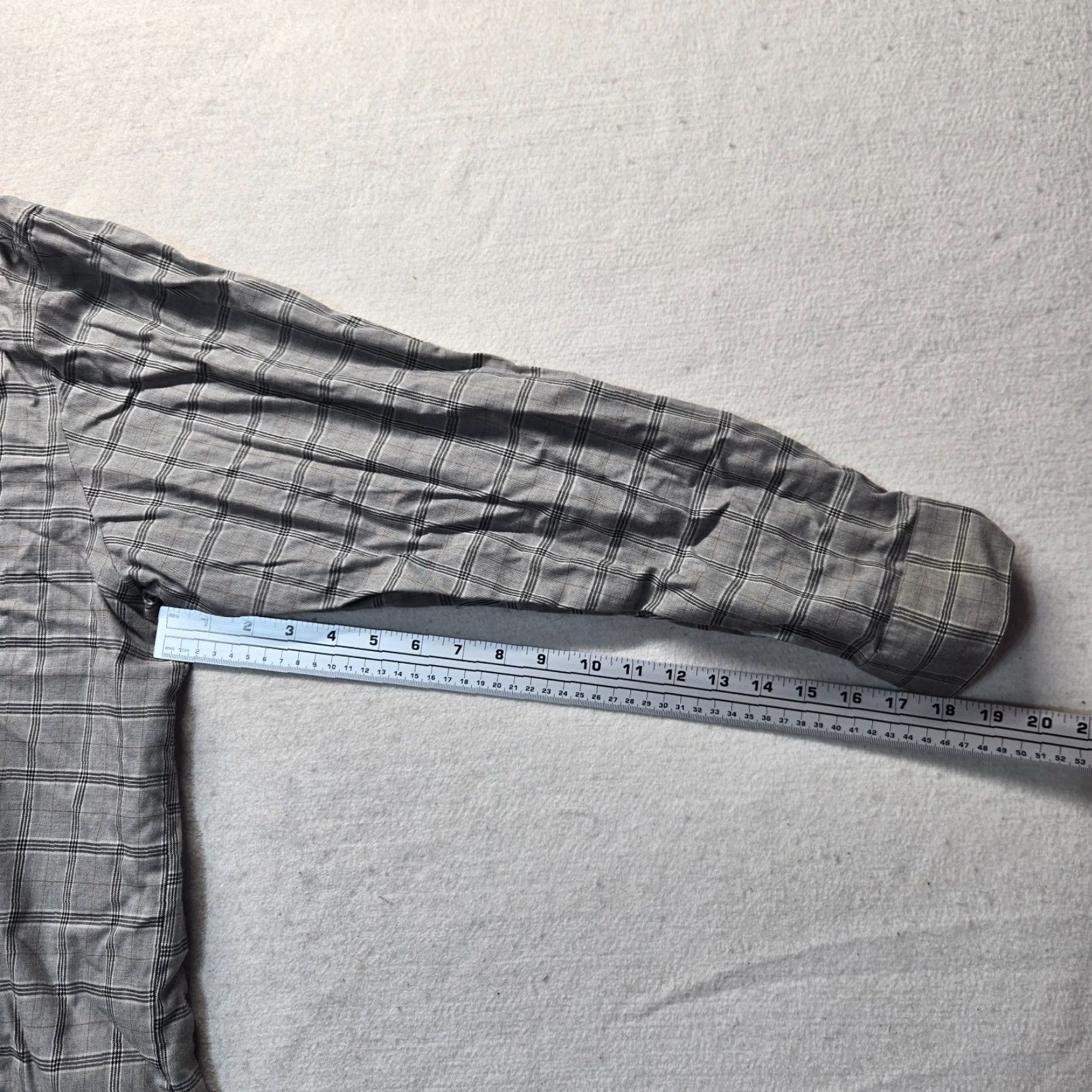 Van Heusen Van Heusen Button-Up Shirt Plaid Gray 100% Cotton Adult Men's 2XL Size US XXL / EU 58 / 5 - 5 Thumbnail