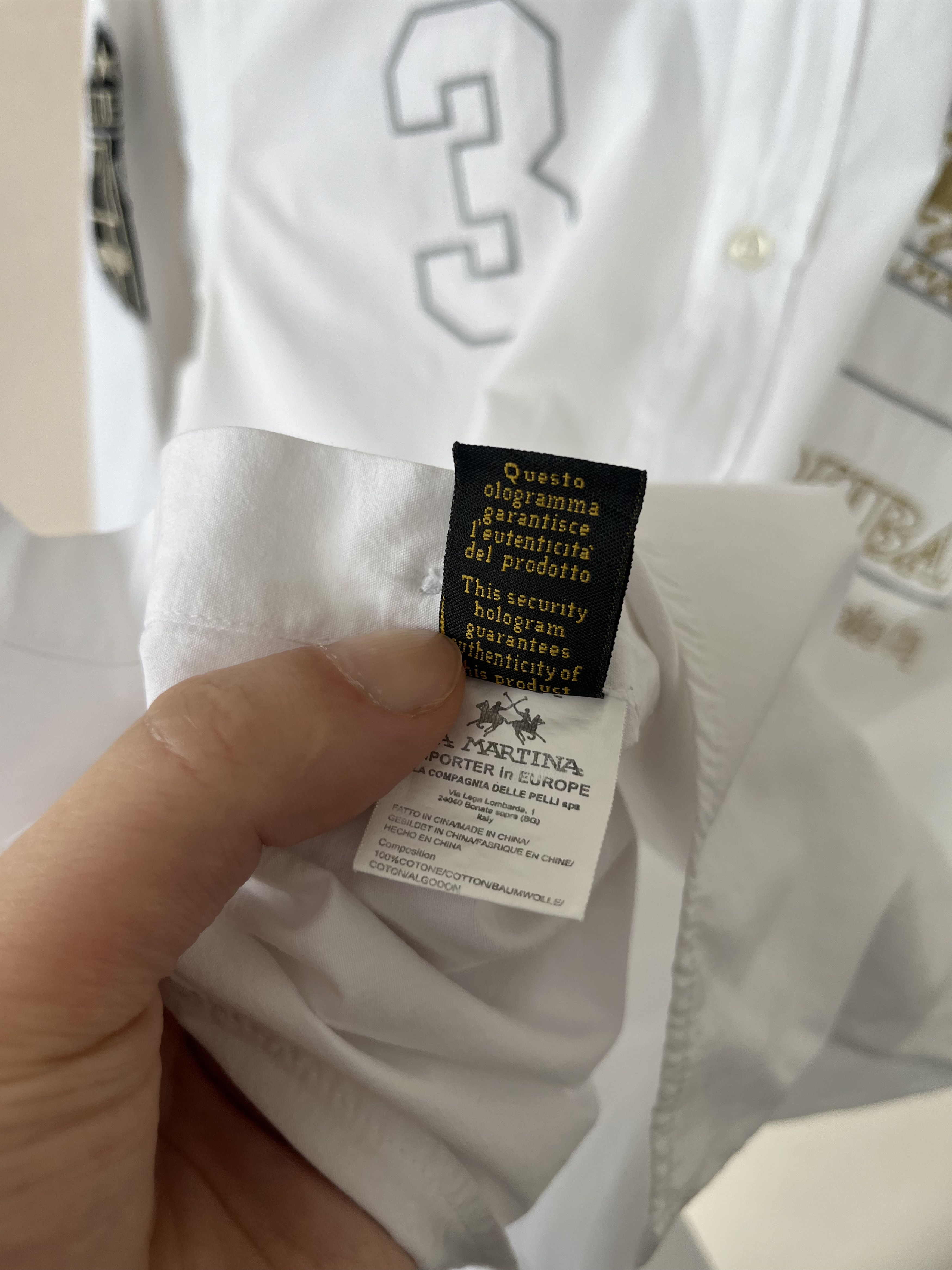 La Martina La Martina Collared Button-Down Shirt White DUBAI #3 Size US M / EU 48-50 / 2 - 9 Thumbnail