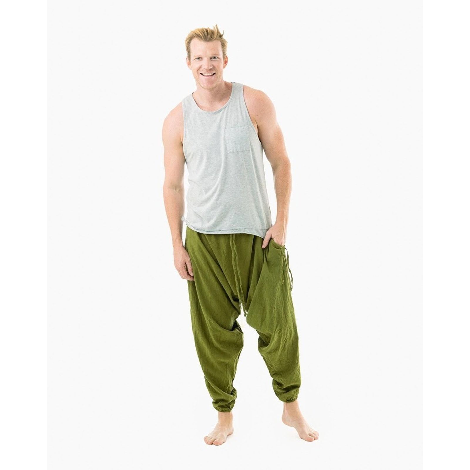 Buddha to Buddha Buddha Pants Savannah Womens Baggy Boho Dance Harem 2XS Size 26" / US 2 / IT 38 - 2 Thumbnail