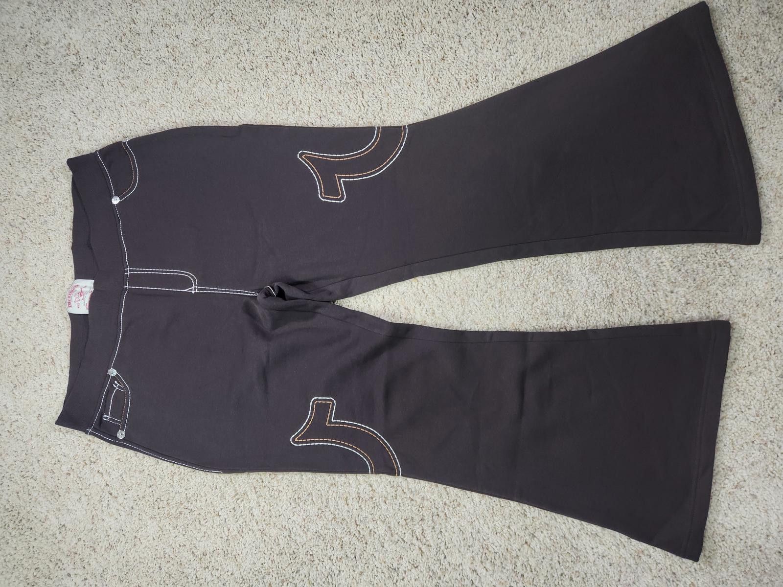True Religion NEW True Religion Pull-On Flare Jeans Black Anniversary 2XL Size 42" / US 20 - 4 Thumbnail