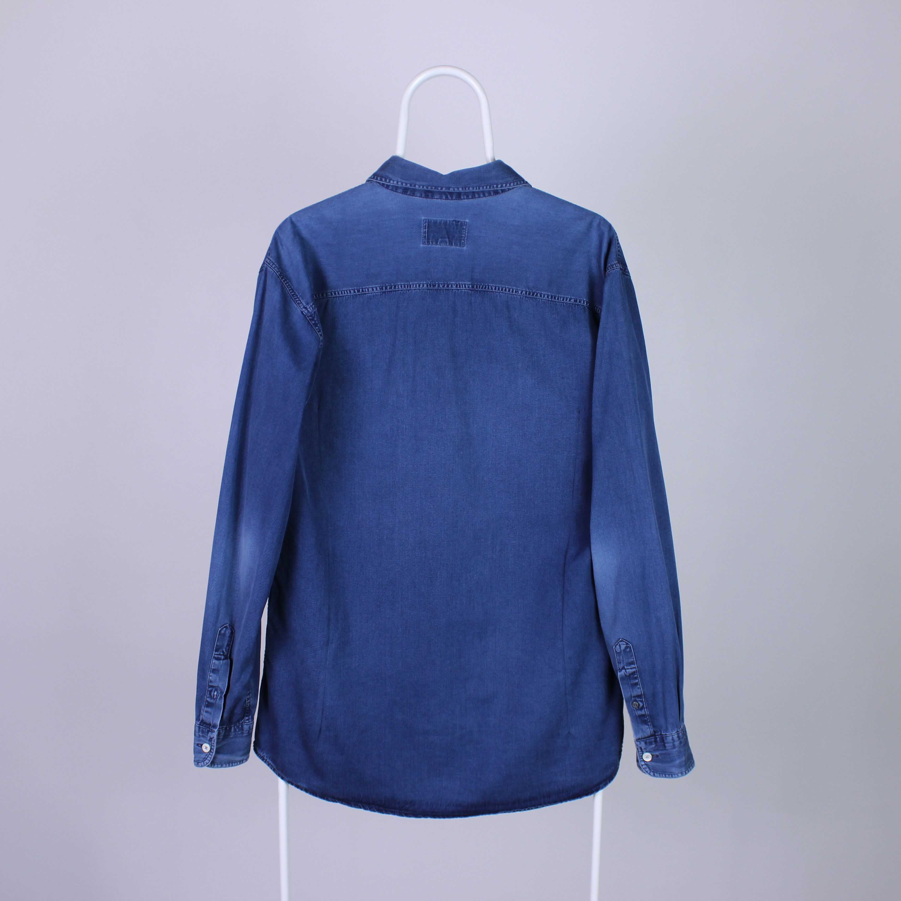 Armani Armani jeans denim blue shirt buttons ups L Size US L / EU 52-54 / 3 - 8 Thumbnail