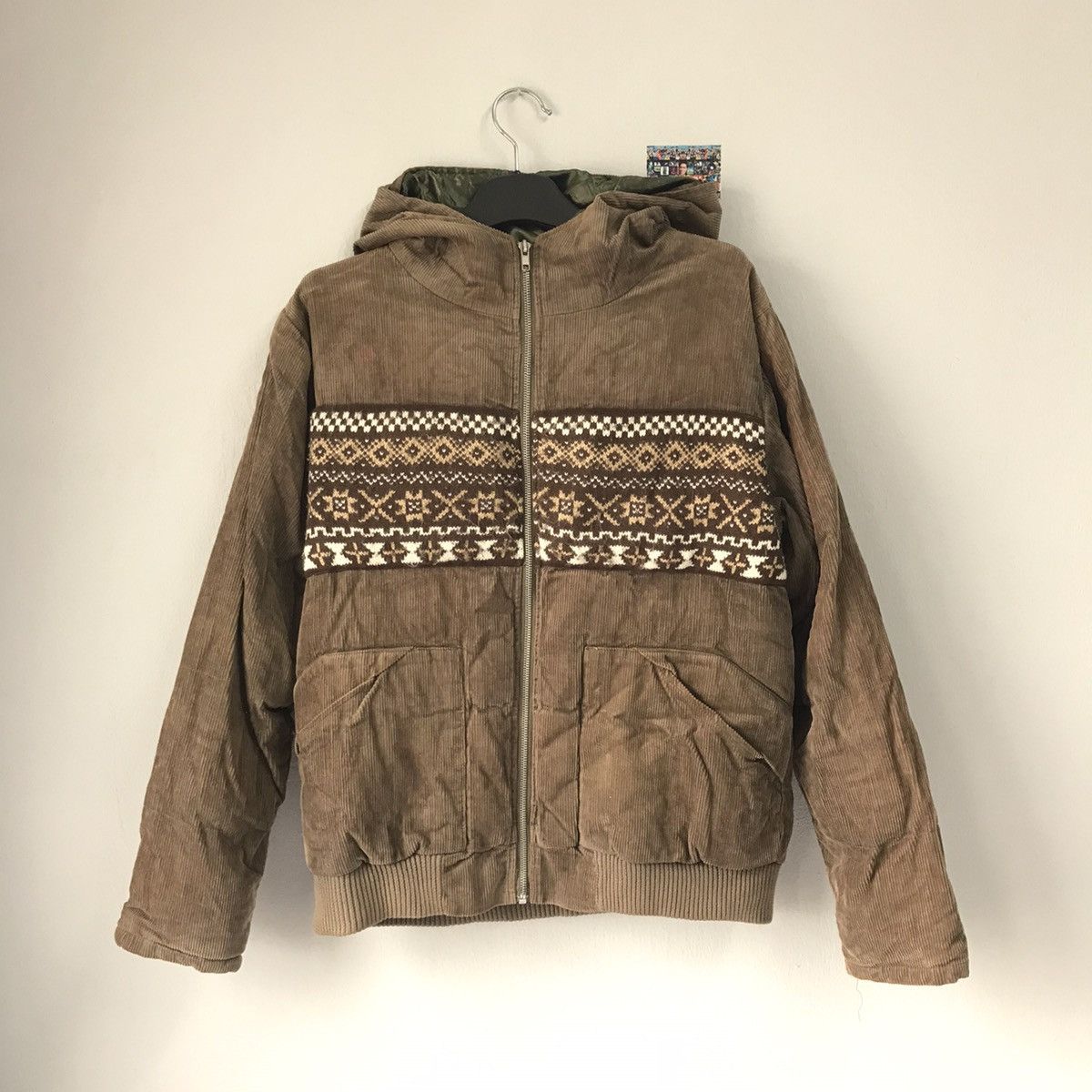 image of Vintage Corduroy Jacket in Brown, Men's (Size Medium)
