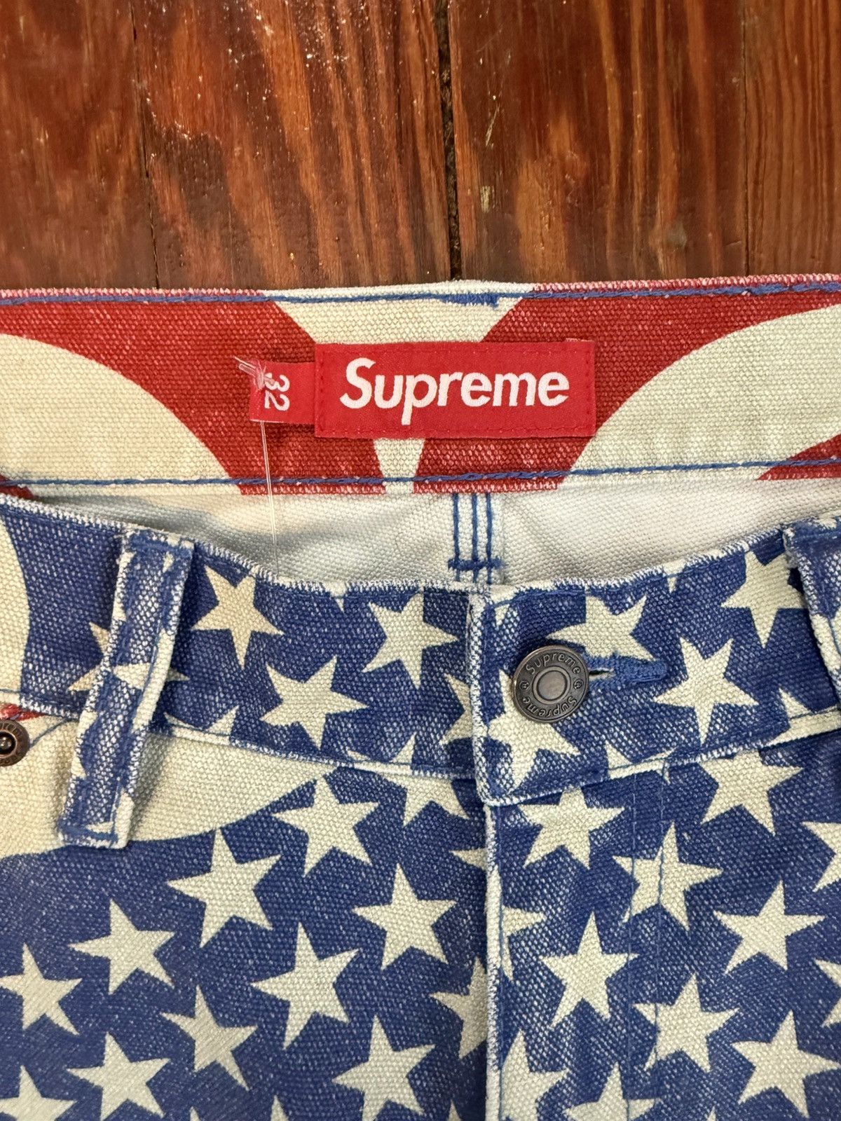 Supreme Supreme Flag Double Knee Painter Pant Size US 32 / EU 48 - 2 Thumbnail