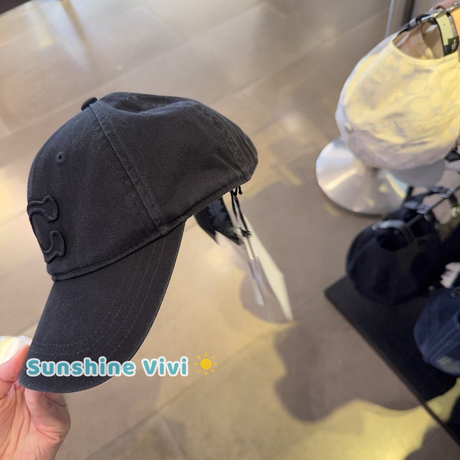 Coach NWT Coach Unisex Signature Patch Baseball Hat CCN89 black Size ONE SIZE - 2 Thumbnail