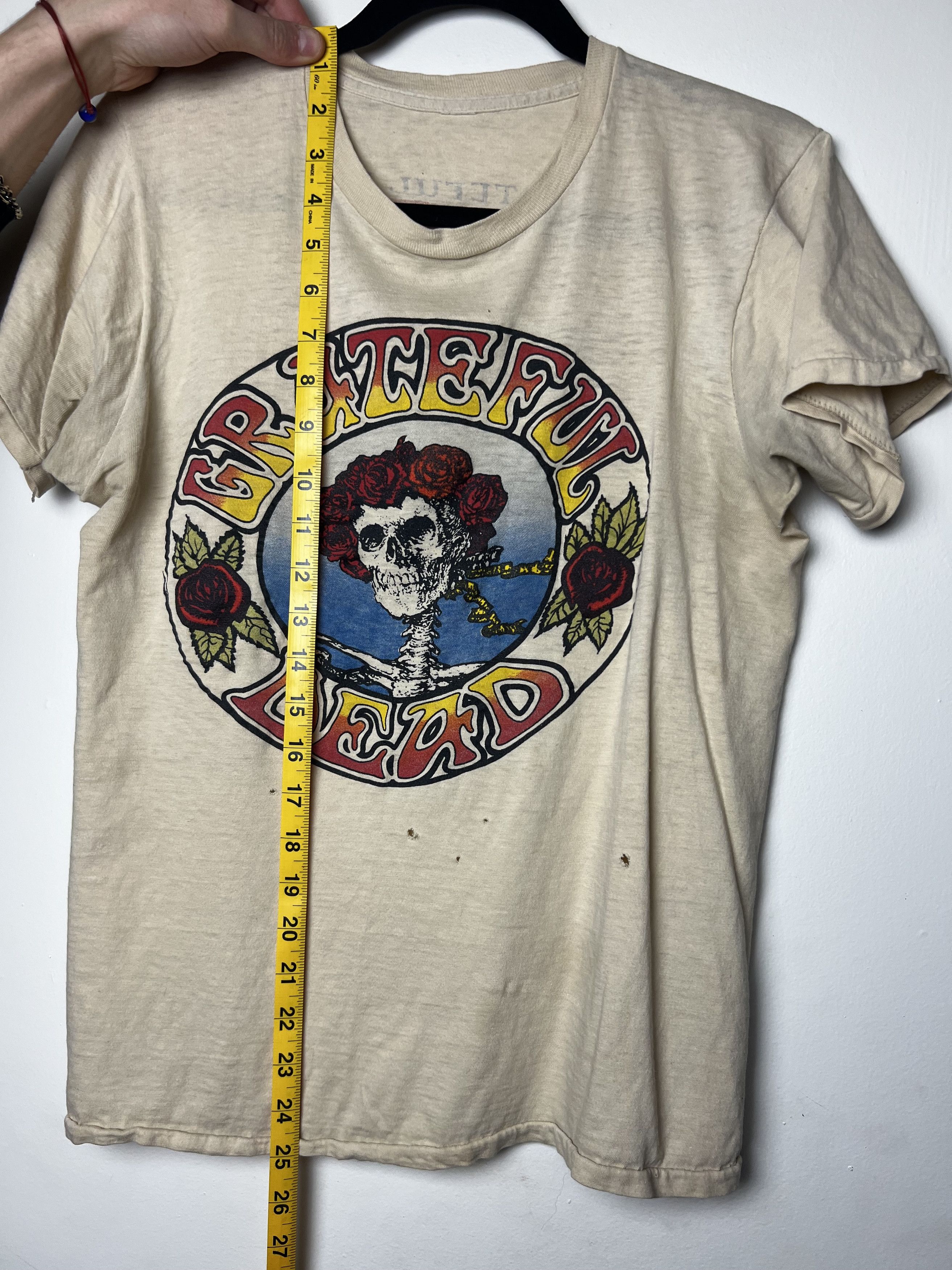 Grateful Dead Vintage 1975 Grateful Dead Garris Graphic Band T-shirt Size US S / EU 44-46 / 1 - 14 Thumbnail