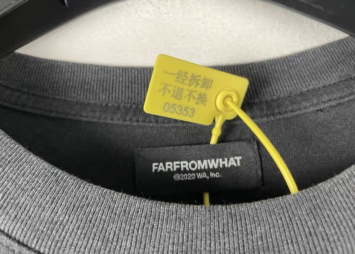 FAR FROM WHAT Far Archive Vintage Print Oversized T‑shirt J31 Size US XS / EU 42 / 0 - 5 Thumbnail
