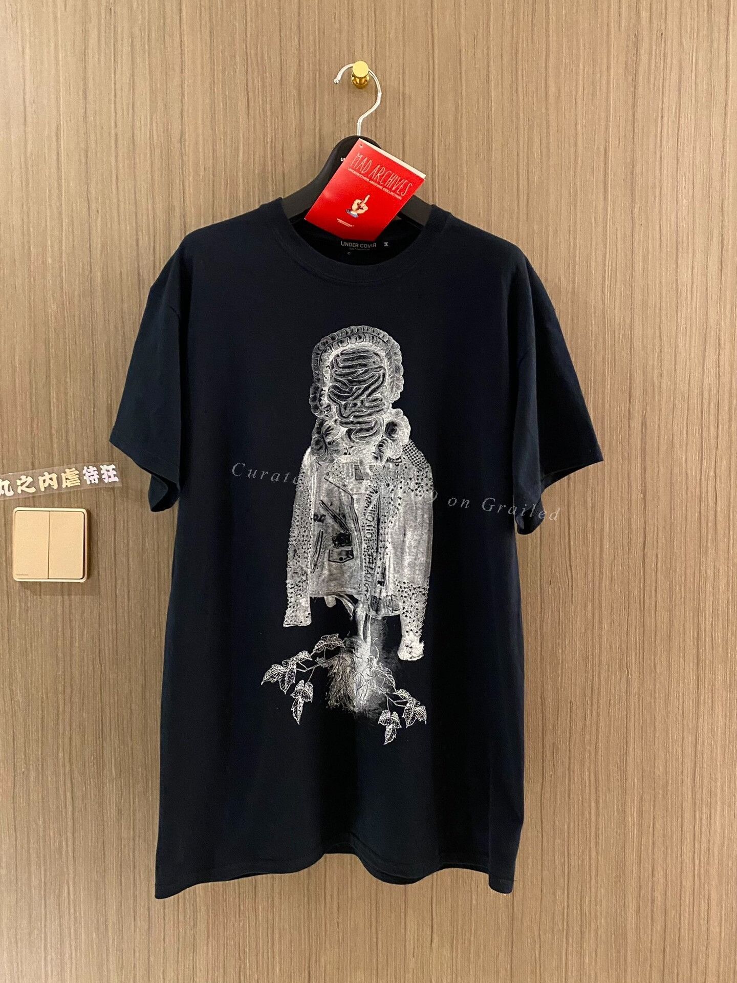 Undercover Undercover 06SS T Archive Band slogan patchwork leather 