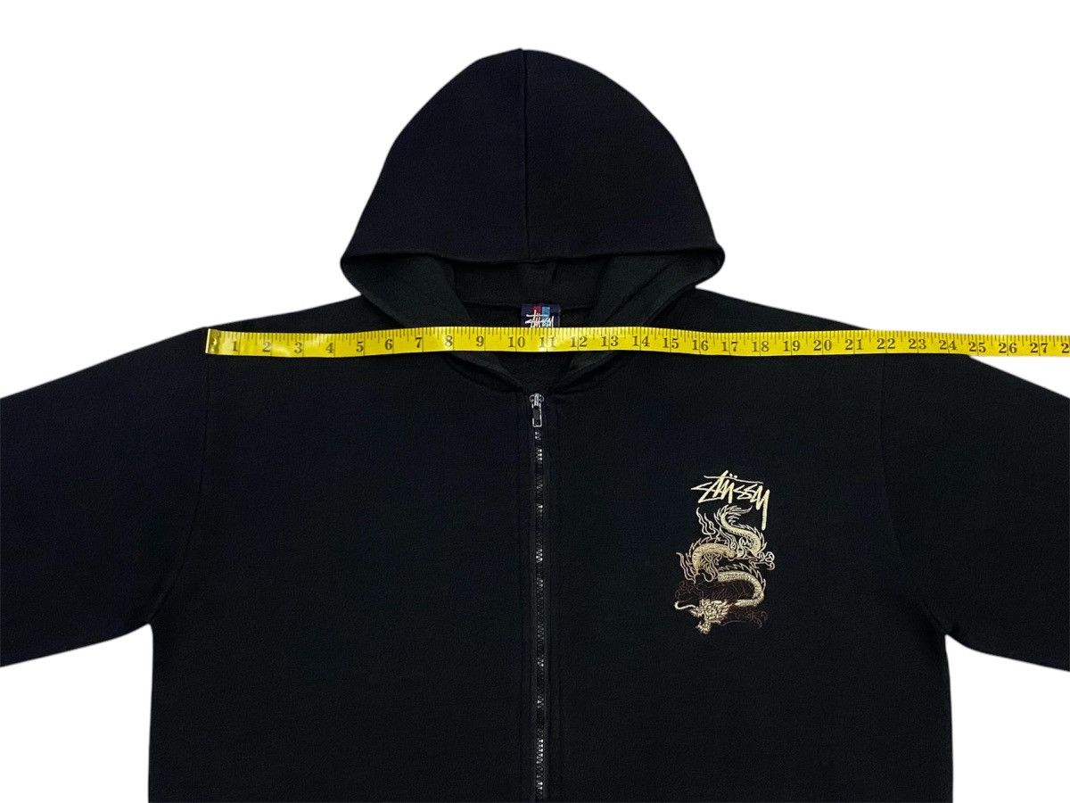 Stussy × Vintage Rare🔥Vintage 90s Stussy Dragon Embroidered Zipper Hoodie Size US L / EU 52-54 / 3 - 16 Thumbnail