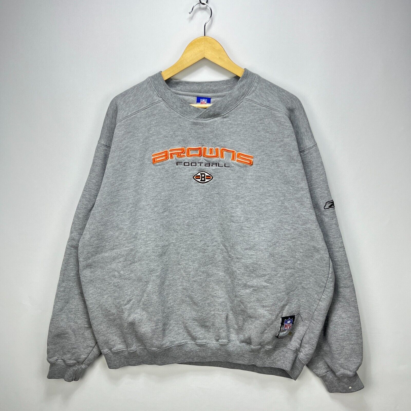 NFL × Vintage Vintage Cleveland Browns NFL Sweatshirt Reebok XL Size US XL / EU 56 / 4 - 1 Thumbnail