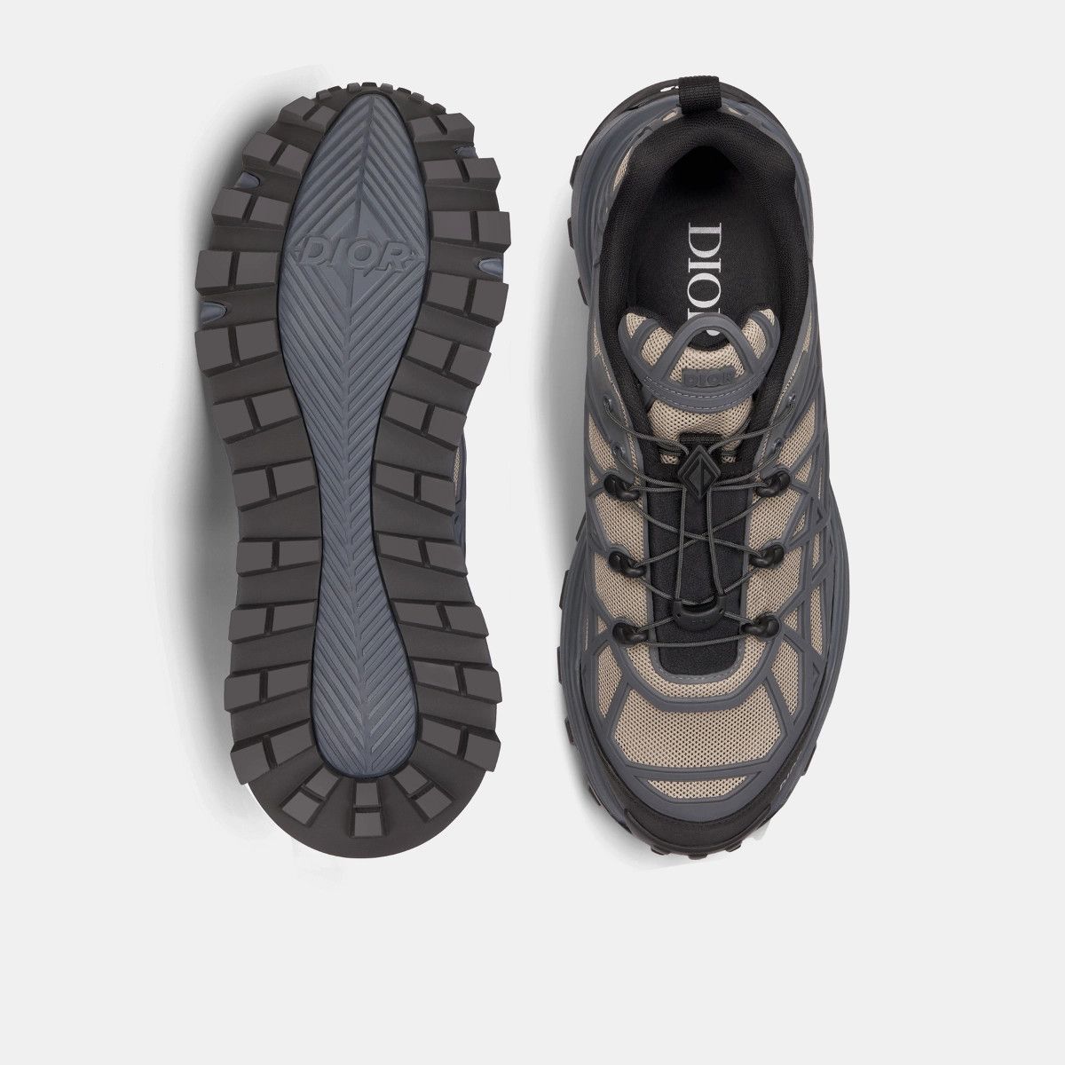 Dior o1bcso1str1224 Sneaker in Brown & Grey Size US 5.5 / EU 38 - 6 Thumbnail