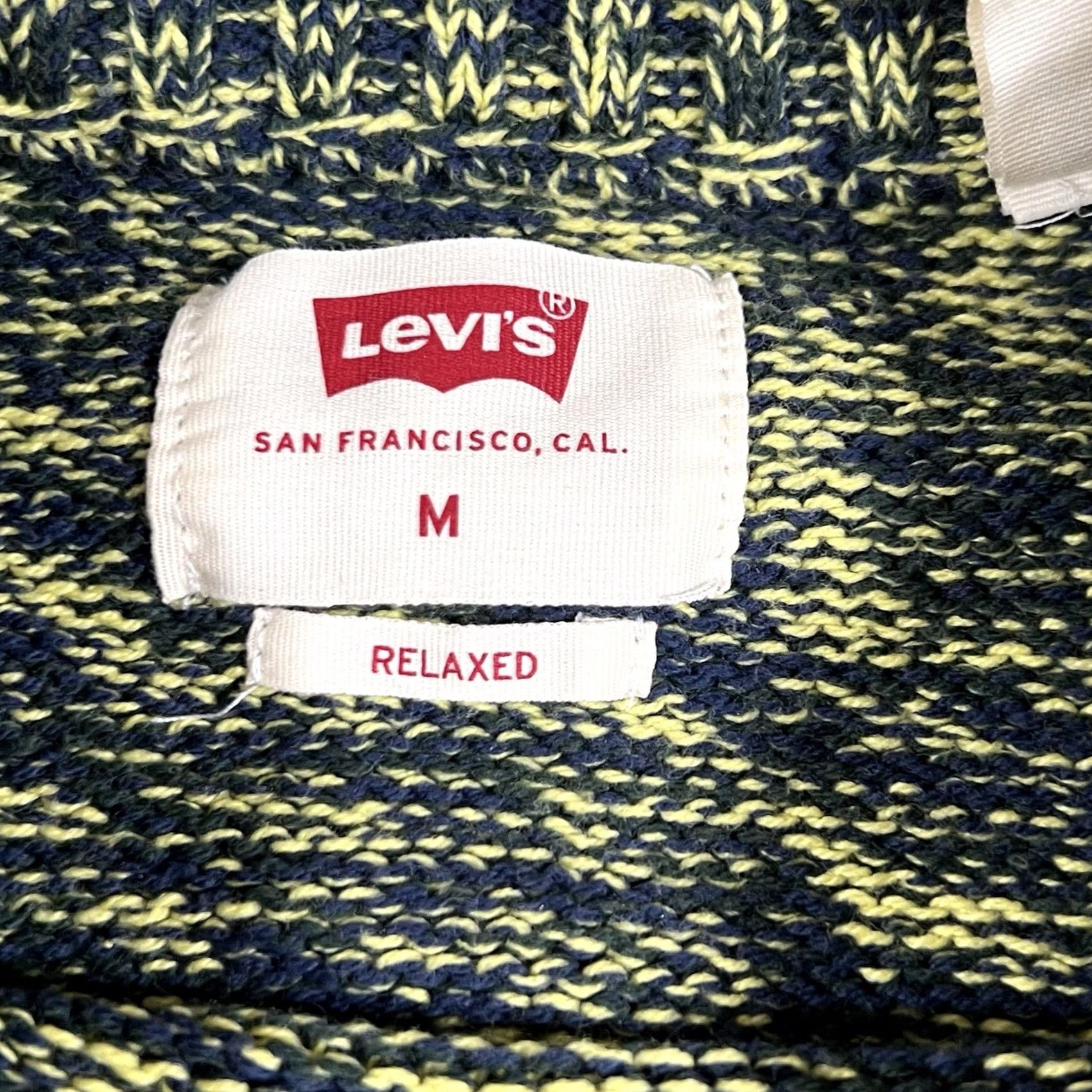 Levi's Levi's Sweatshirt Knit Pullover Relaxed Fit M Men Yellow Blue Crewneck Size US M / EU 48-50 / 2 - 3 Thumbnail