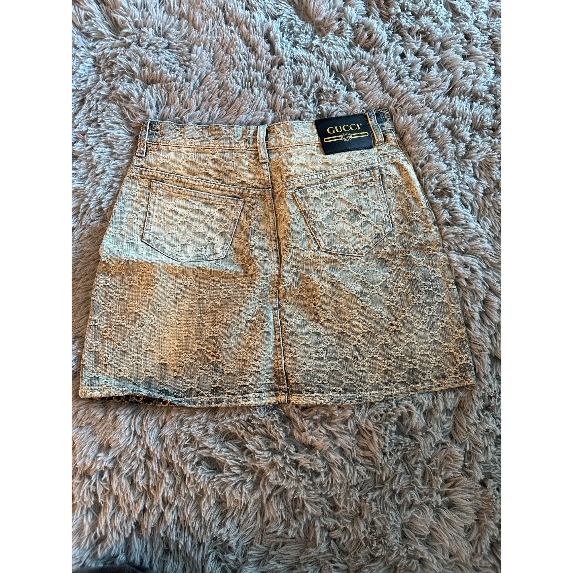 Gucci Gucci monogram denim mid skirt size 42 Size M / US 6-8 / IT 42-44 - 2 Thumbnail