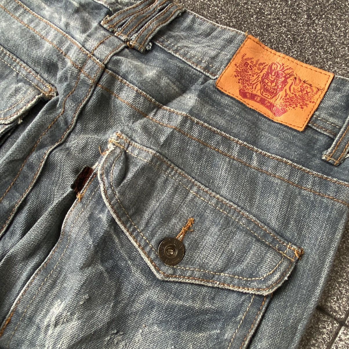 Japanese Brand Vintage Japan Blue Jeans BS Distressed Denim Size US 31 - 6 Thumbnail