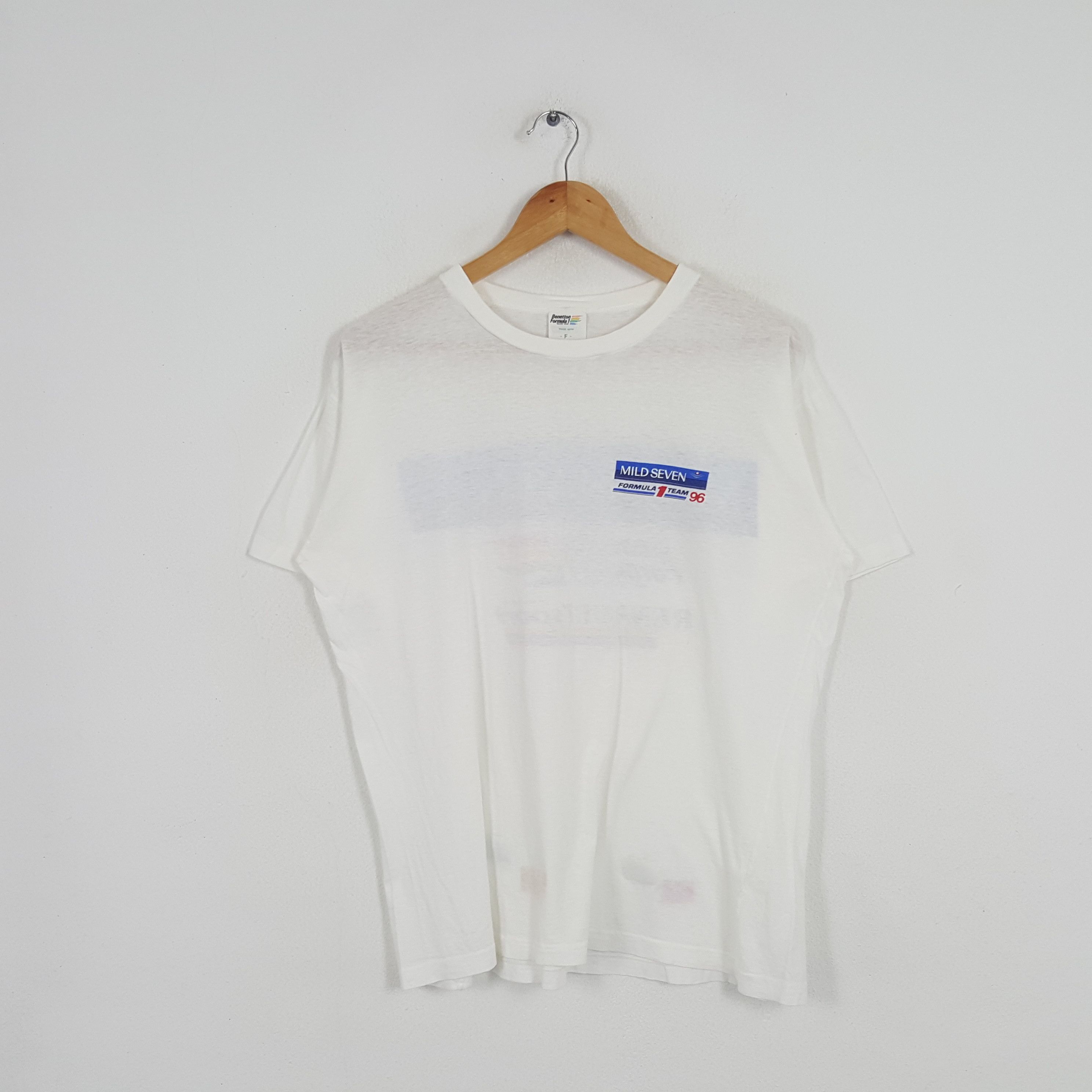 Benetton × Vintage Vintage Benetton Formula 1 Racing Team Motorsports Tshirt Size US M / EU 48-50 / 2 - 3 Thumbnail