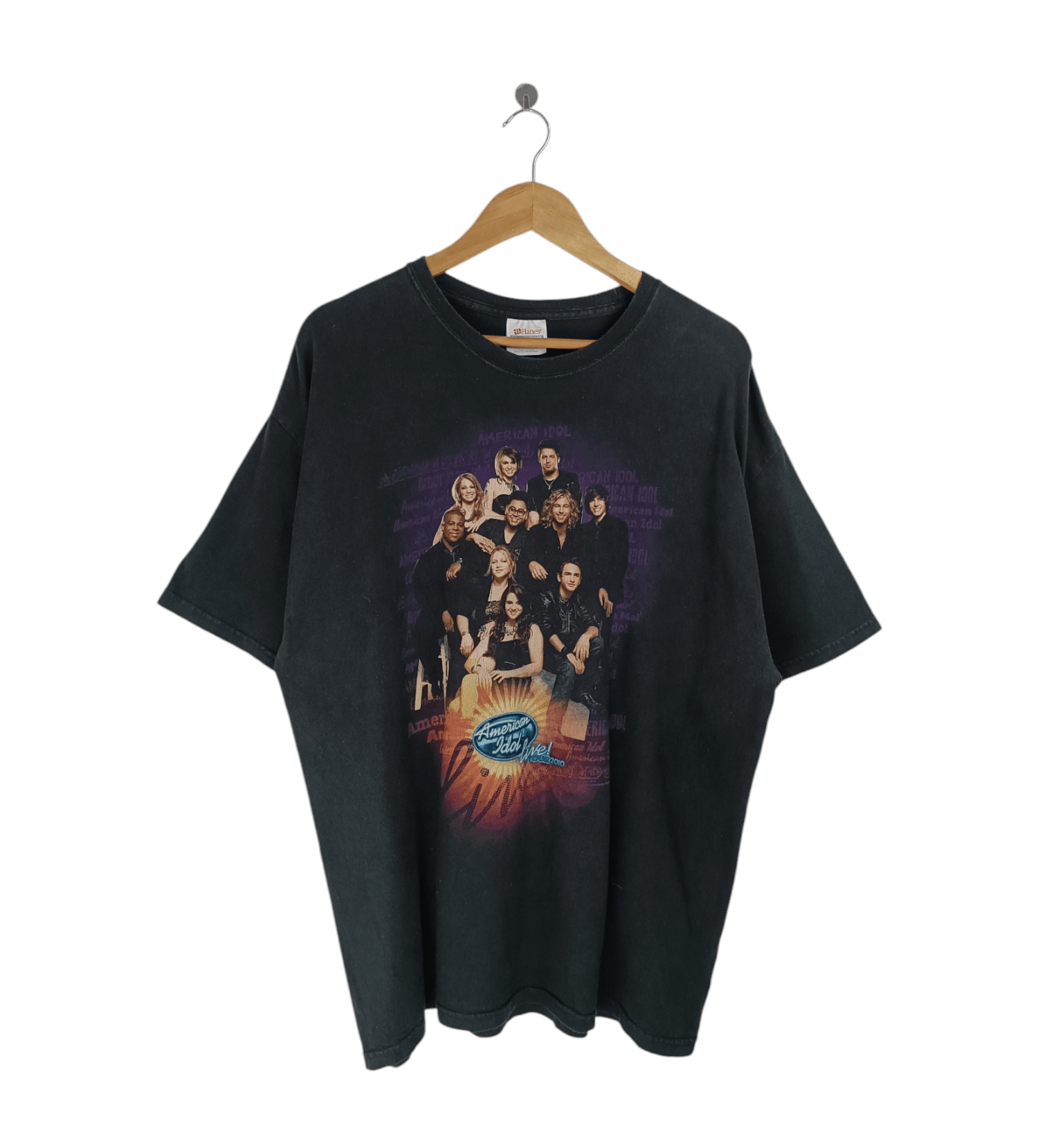 Rap Tees VINTAGE 2010 AMERICAN IDOL LIVE TOUR TS kelly clarkson aiken Size US XL / EU 56 / 4 - 1 Thumbnail