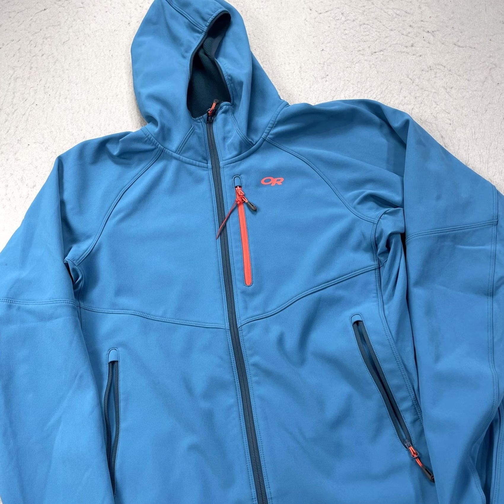 Outdoor Research Outdoor Research Jacket Womens XL Blue Ferrosi Grid Hooded Softshell Full Zip Size XL / US 12-14 / IT 48-50 - 3 Thumbnail