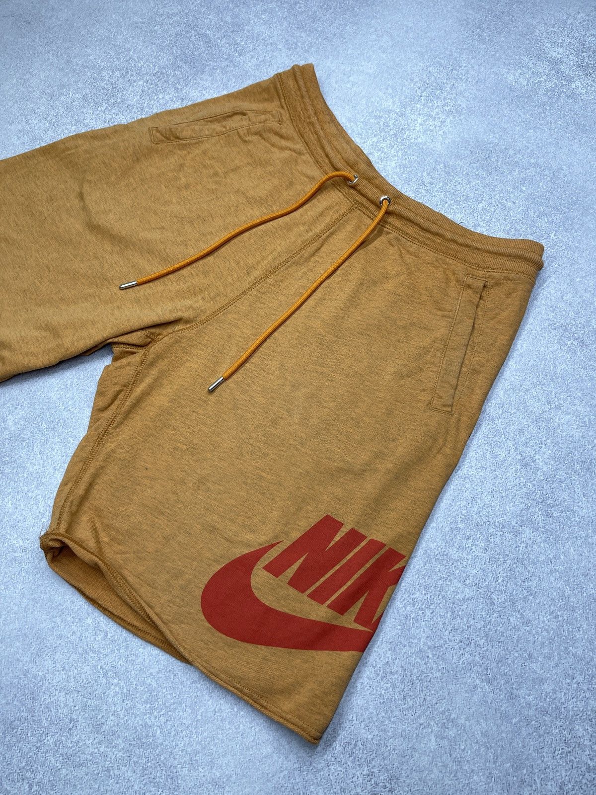 Nike Mens Nike NSW Orange Shorts Big Logo Drill Y2K TECH ACG Size US 34 / EU 50 - 3 Thumbnail