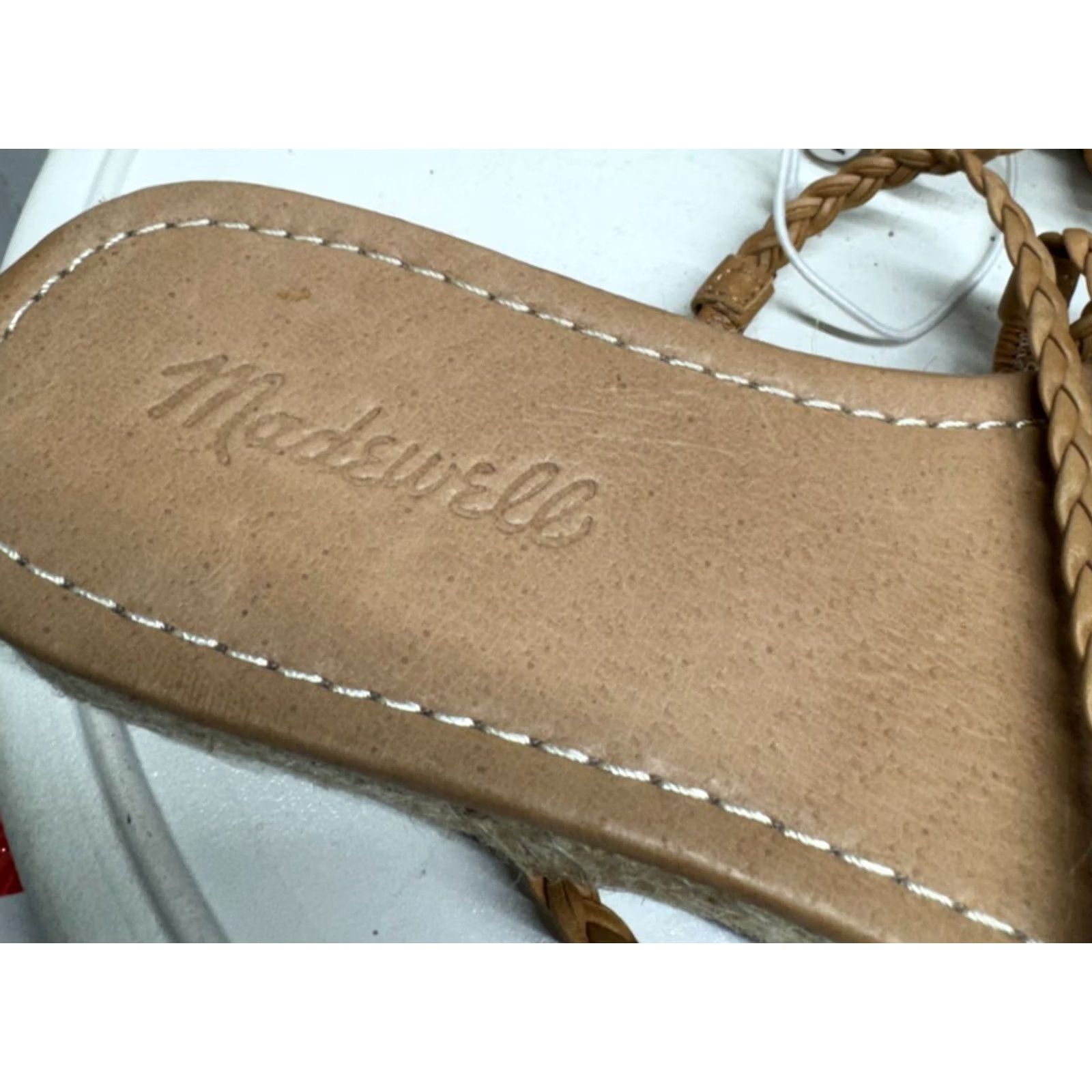Madewell VINTAGE Madewell Kathryn Slide Espadrille Braided Leather Flat Sandal Women Size 7.5 NEW Size US 8 / IT 38 - 3 Thumbnail