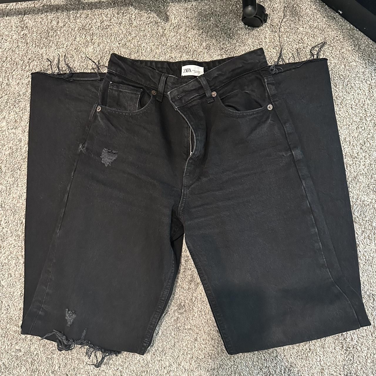 Zara Zara High Waisted Distressed Denim Size 28" / US 6 / IT 42 - 1 Thumbnail