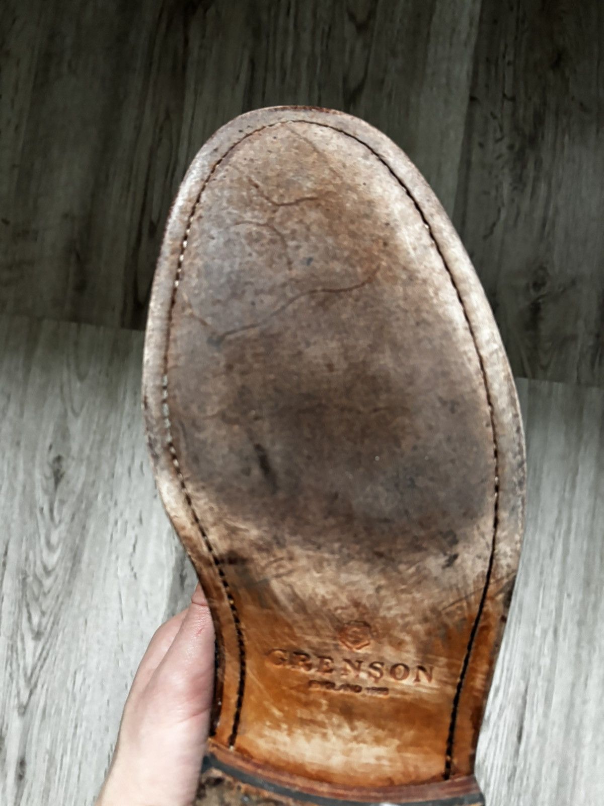 Grenson Grenson Archie Leather Brogue Tan UK 9 Size US 10 / EU 43 - 16 Thumbnail