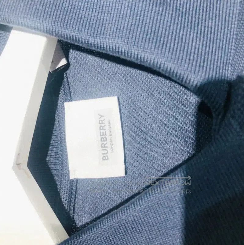 Burberry Burberry Women's Dark Blue Cotton Polo Shirt. Size M / US 6-8 / IT 42-44 - 5 Thumbnail