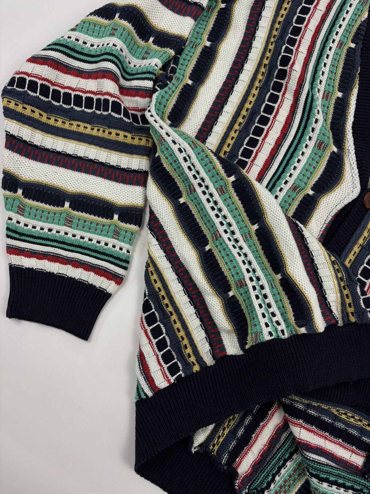Coogi Rare 80's Archive Hand Knit Cardiagn Biggie Cosby Cable Pullover Jumper Sweater Jacket Size US L / EU 52-54 / 3 - 17 Thumbnail