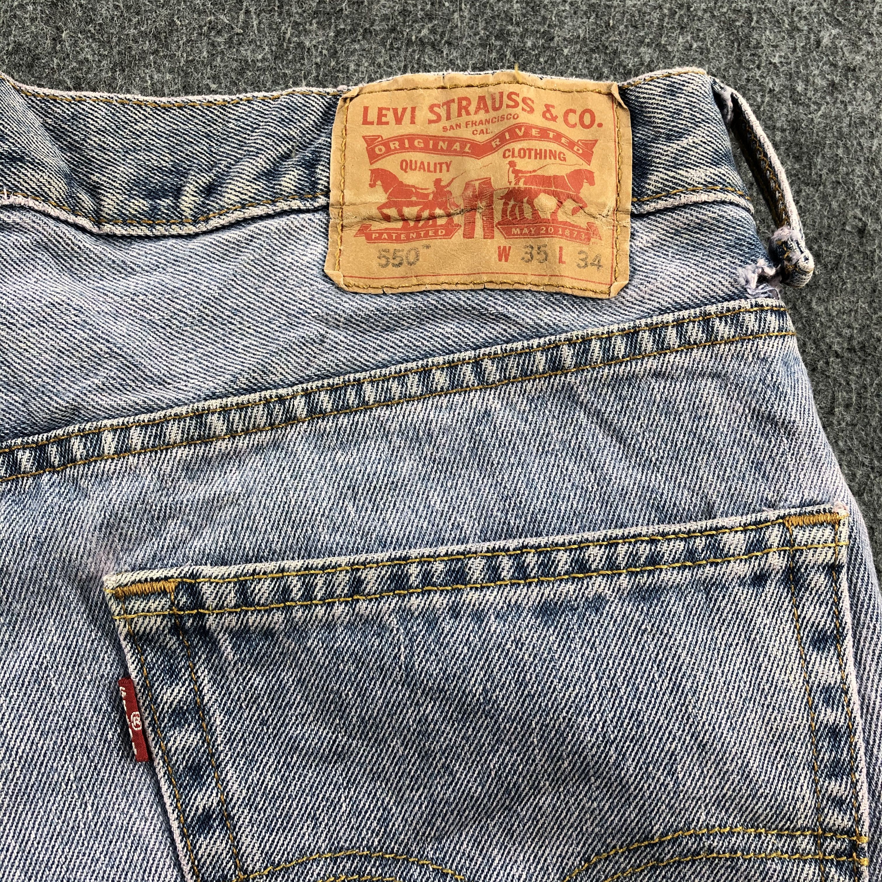 Levi's Light Washed Denim Vintage Levis 550 Jeans-J1036 Size US 34 / EU 50 - 5 Thumbnail